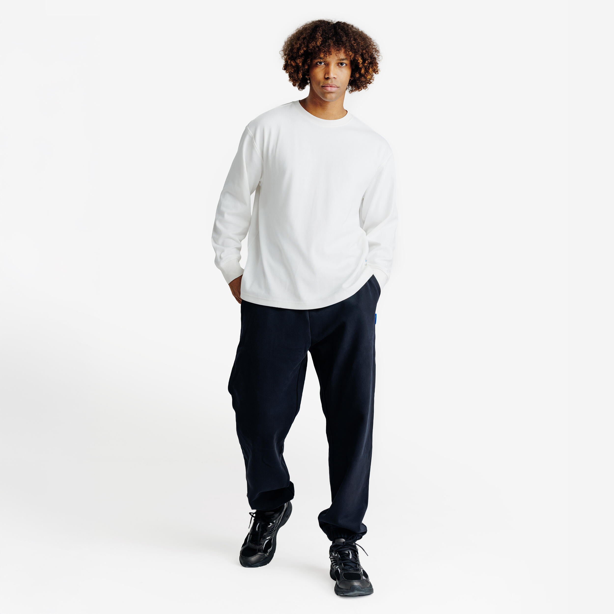 Calças de fato treino oversized, homem, Elementals, preto 2/5