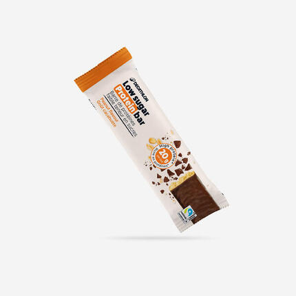 Barre protéinée faible teneur en sucres cacahuète enrobée chocolat noir x1