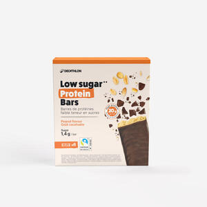 Barrita proteica baja en azúcares cacahuete bañada chocolate negro x6