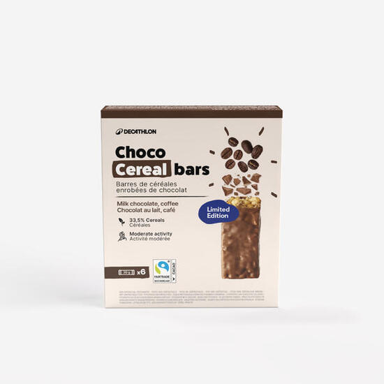 Barre de céréales édition limitée café enrobée chocolat au lait x6