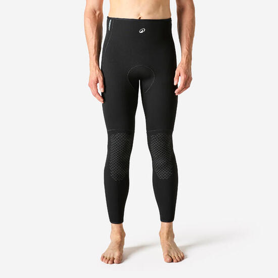 Pantalon chasse sous-marine et apnée néoprène Ocena 5mm homme, SPF 500 Noir