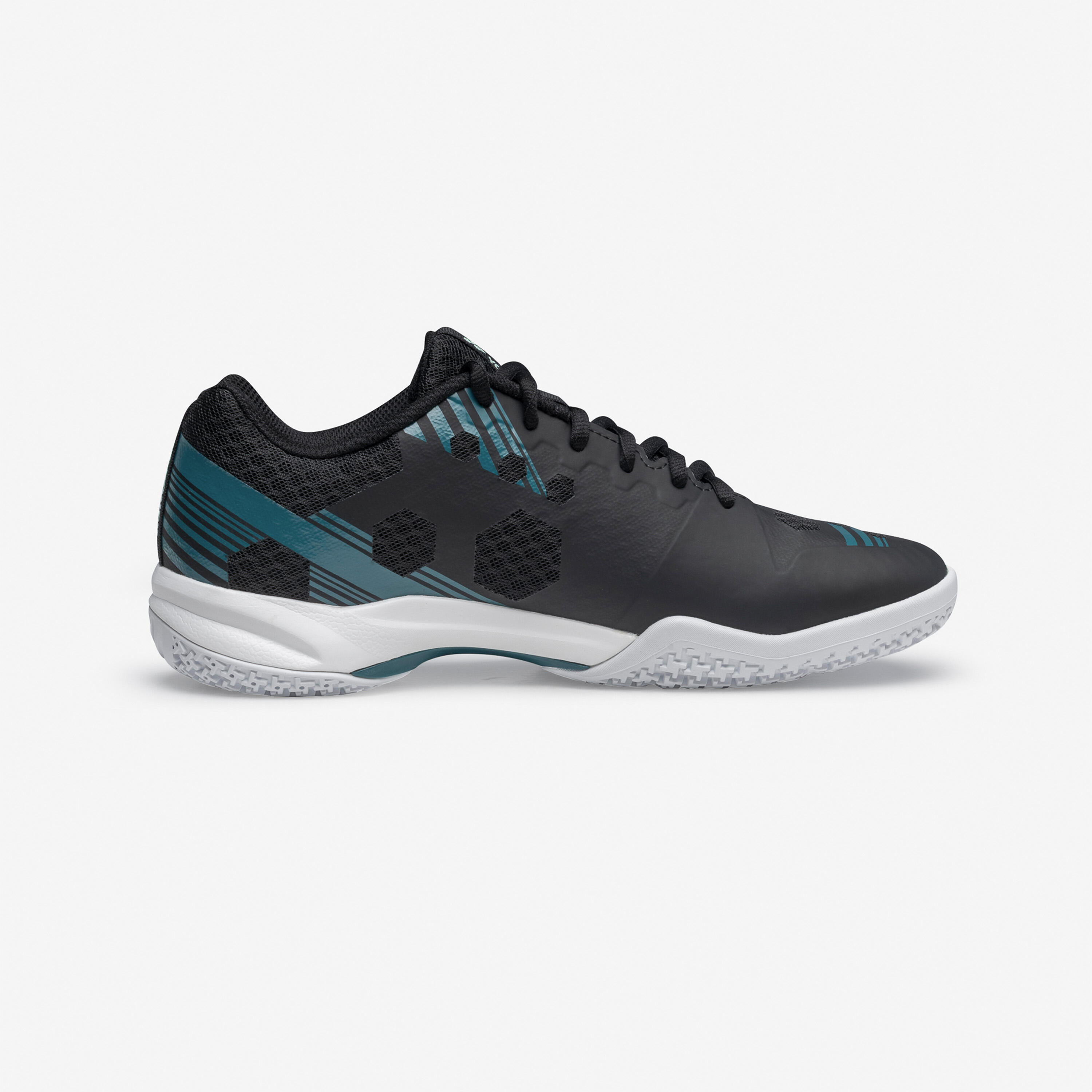 Chaussure de Badminton, PC Strider Beat Noire et Blanche 5/6