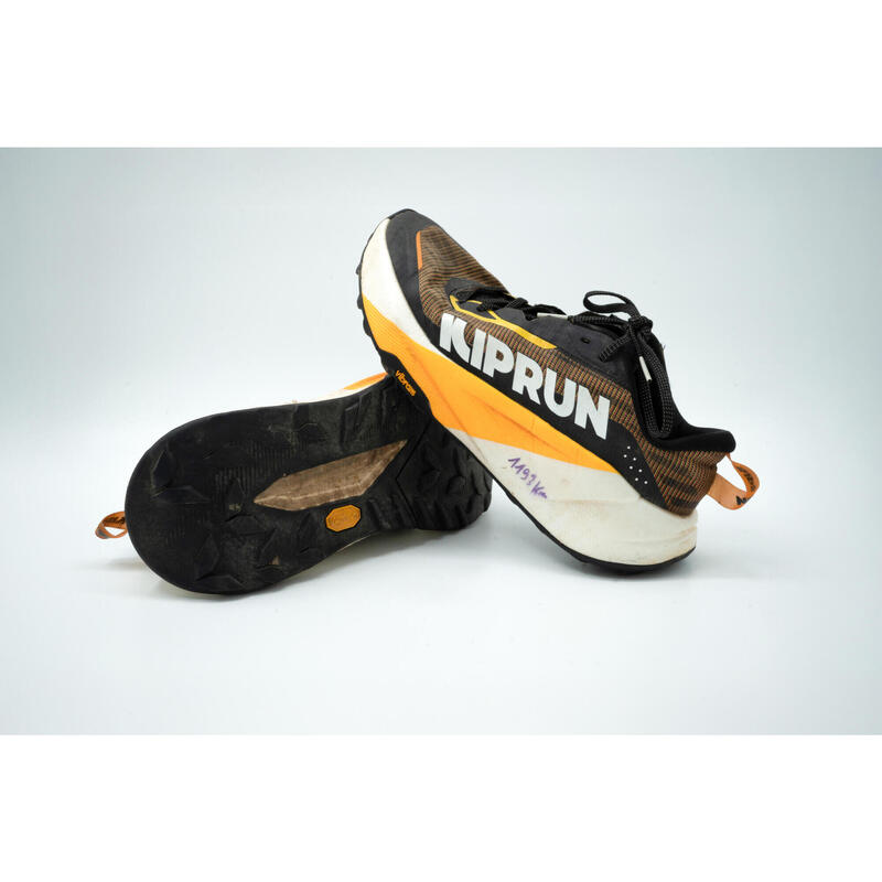 Încălțăminte de alergare trail Kiprun Kipsummit Max portocaliu negru, bărbați