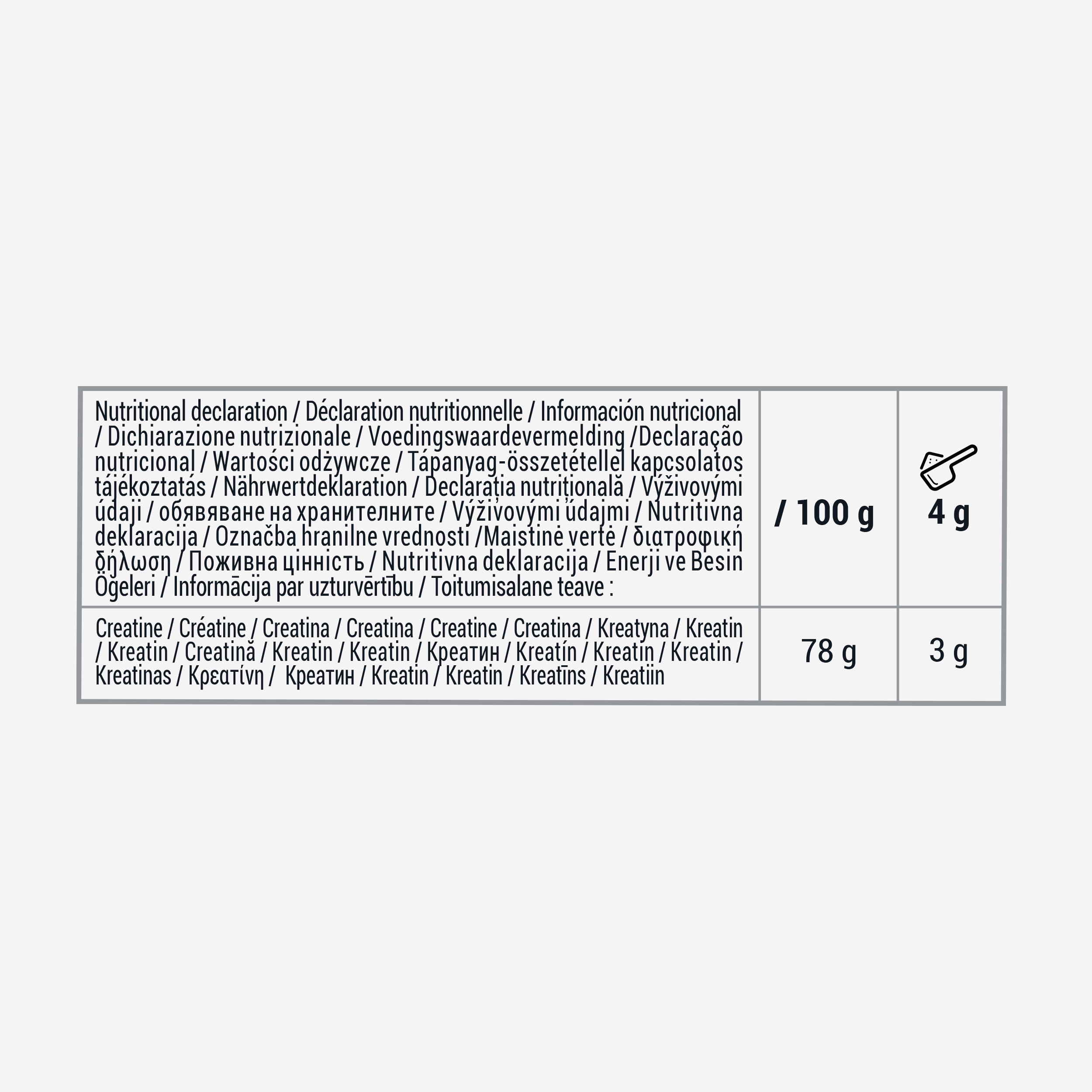 Kreatin monohydrát Creapure® citron 300 g 2/7
