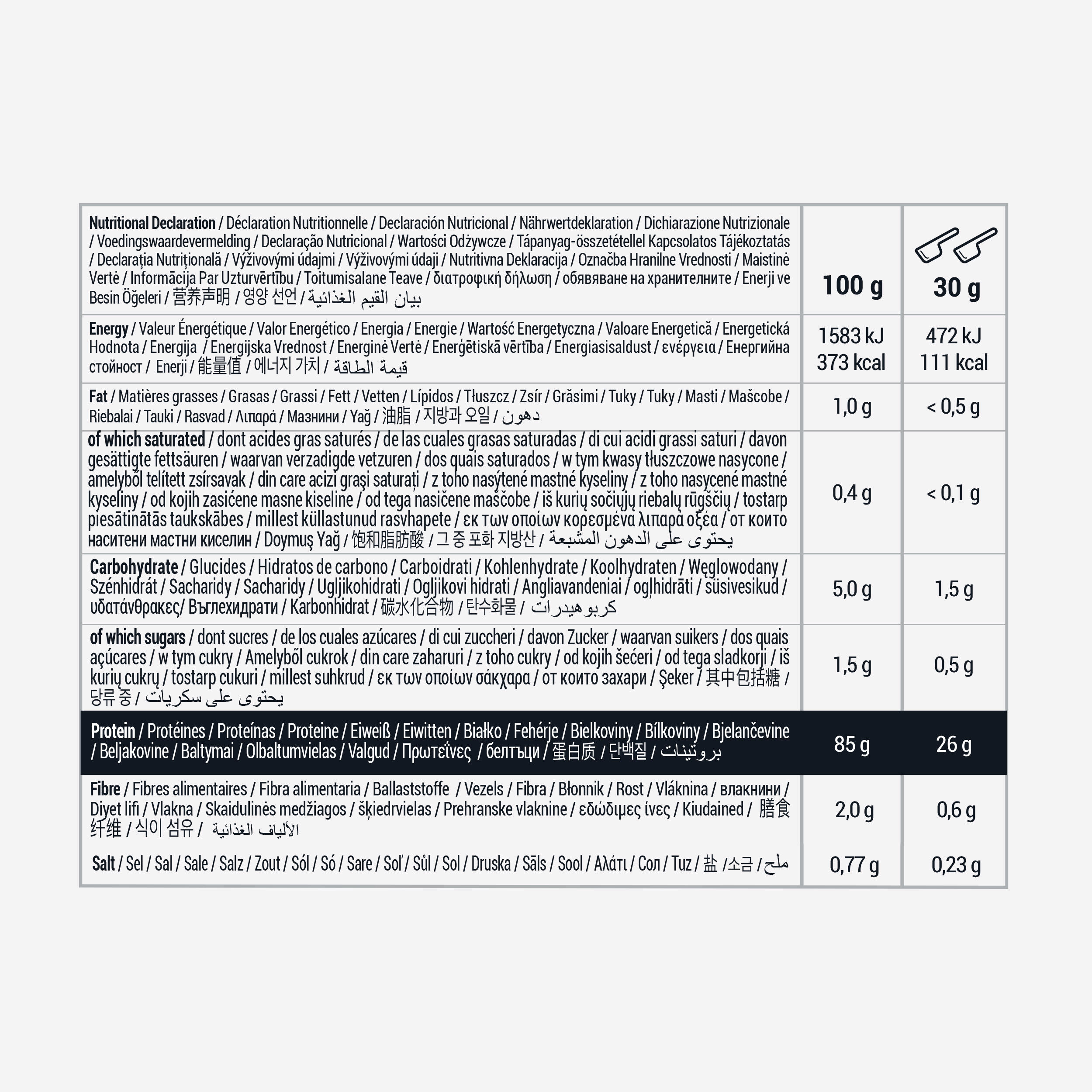 Pure whey protéine 100% isolat goût neutre 900g 2/3