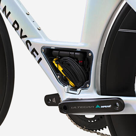 Велосипед XCR TRIATHLON ULTEGRA DI2 білий голографічний