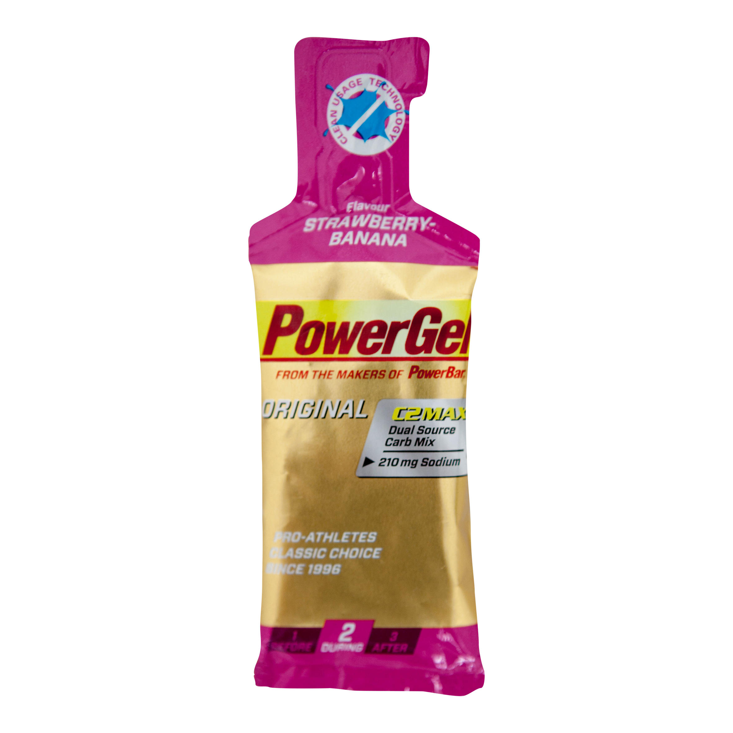 POWERBAR POWERGEL ORIGINAL energy gels strawberry banana 4x41gr