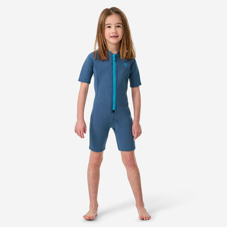 Гидрокостюм для снорклинга короткий 2 мм для детей