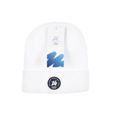 Berretto adulto Giochi Olimpici Milano Cortina 2026 bianco