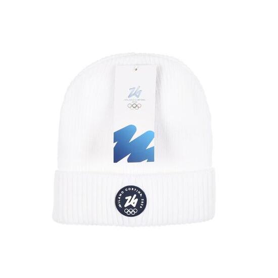 Berretto adulto Giochi Olimpici Milano Cortina 2026 bianco