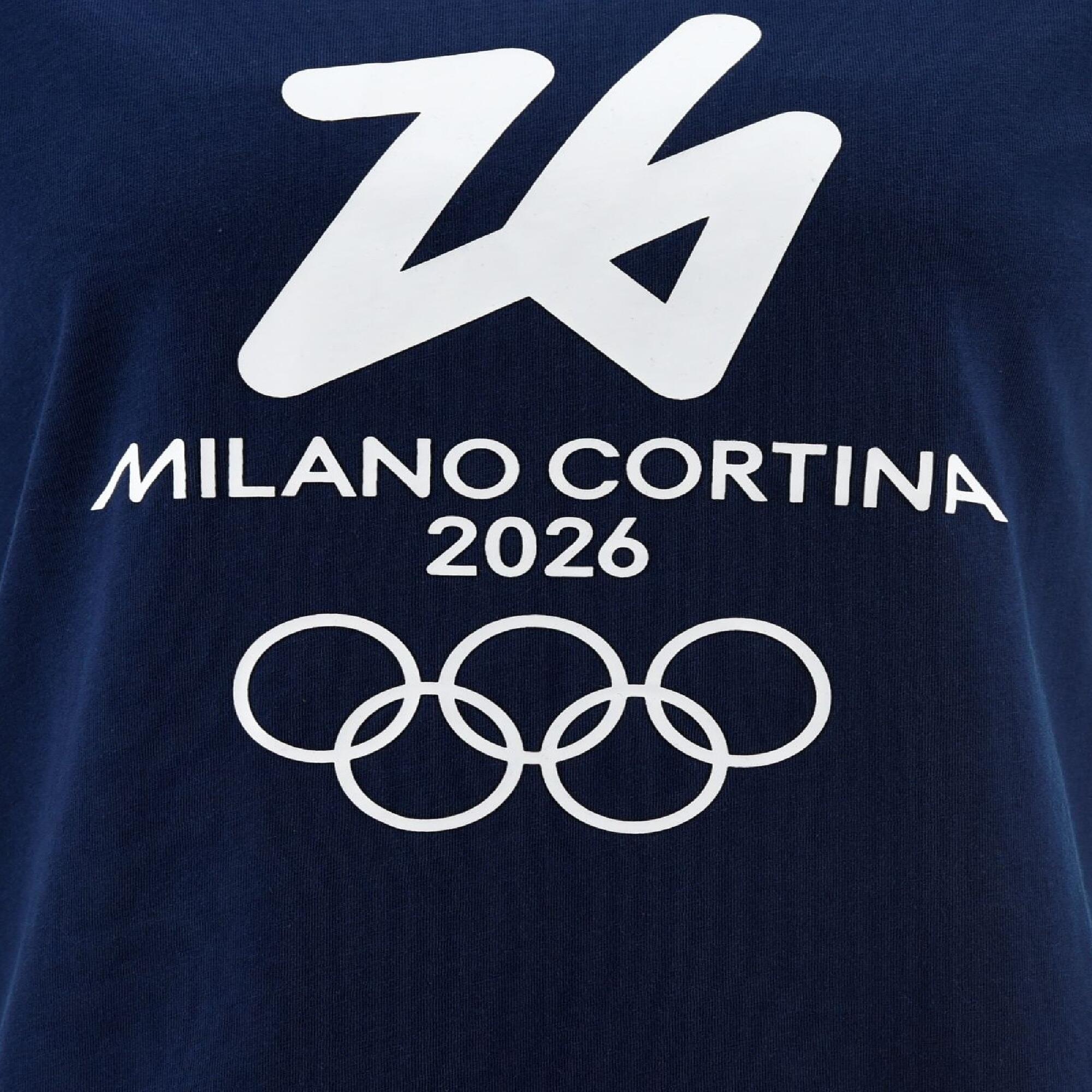 T-shirt donna Giochi Olimpici Milano Cortina 2026 blu 3/3