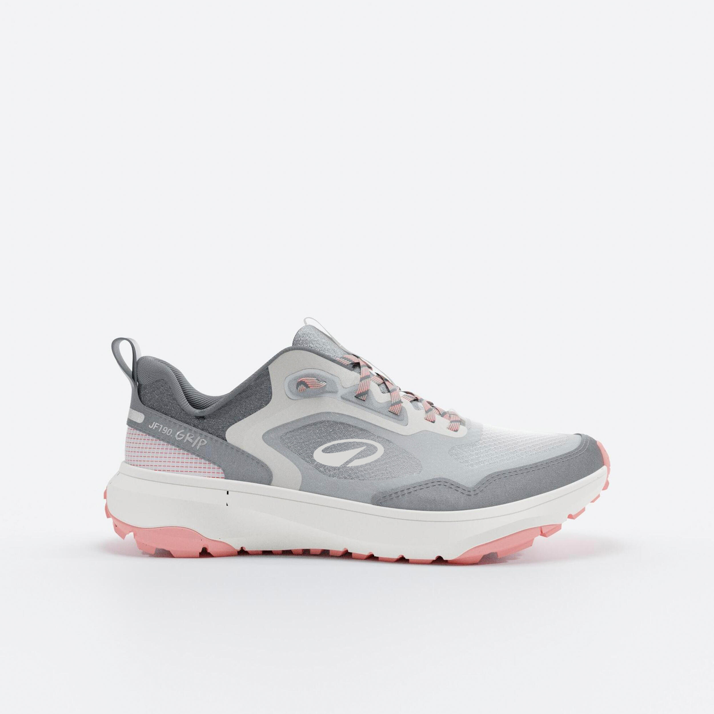 KALENJI Women's Running and Trail shoes, JF190 Grip Grey Pink