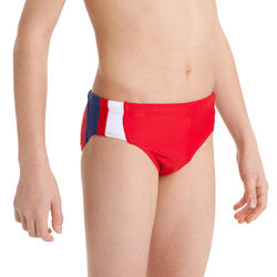 Maillot de bain garçon BASICYOKE rouge blanc