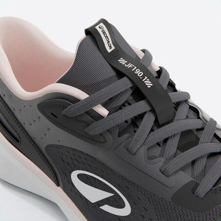 Кросівки жіночі JOGFLOW 190.1 для бігу чорні/рожеві