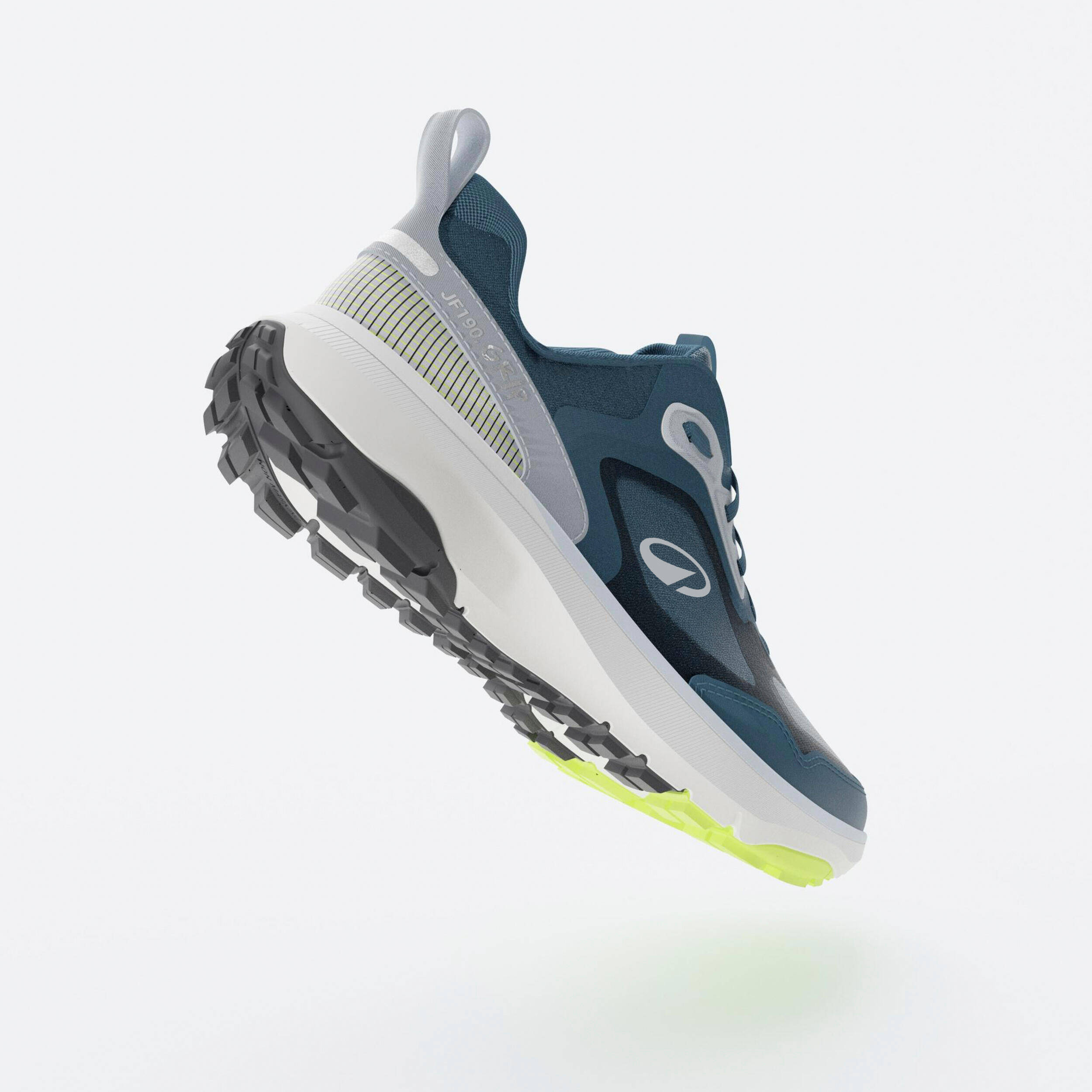 Men Running and Trail Running Shoes, Kiprun JF 190 Grip  - Blue -  3