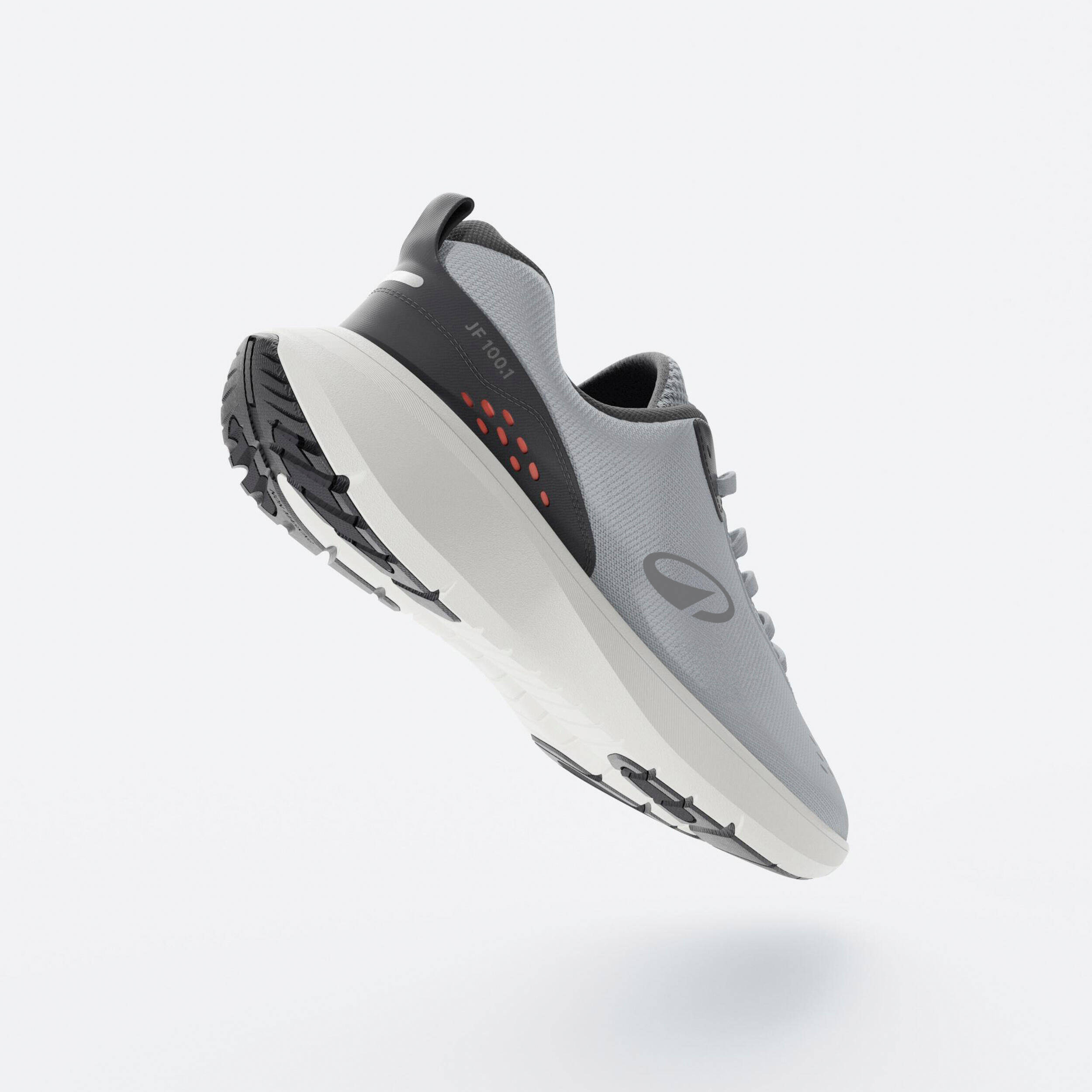 MEN'S RUNNING SHOES JOGFLOW 100.1 GREY ORANGE -  4