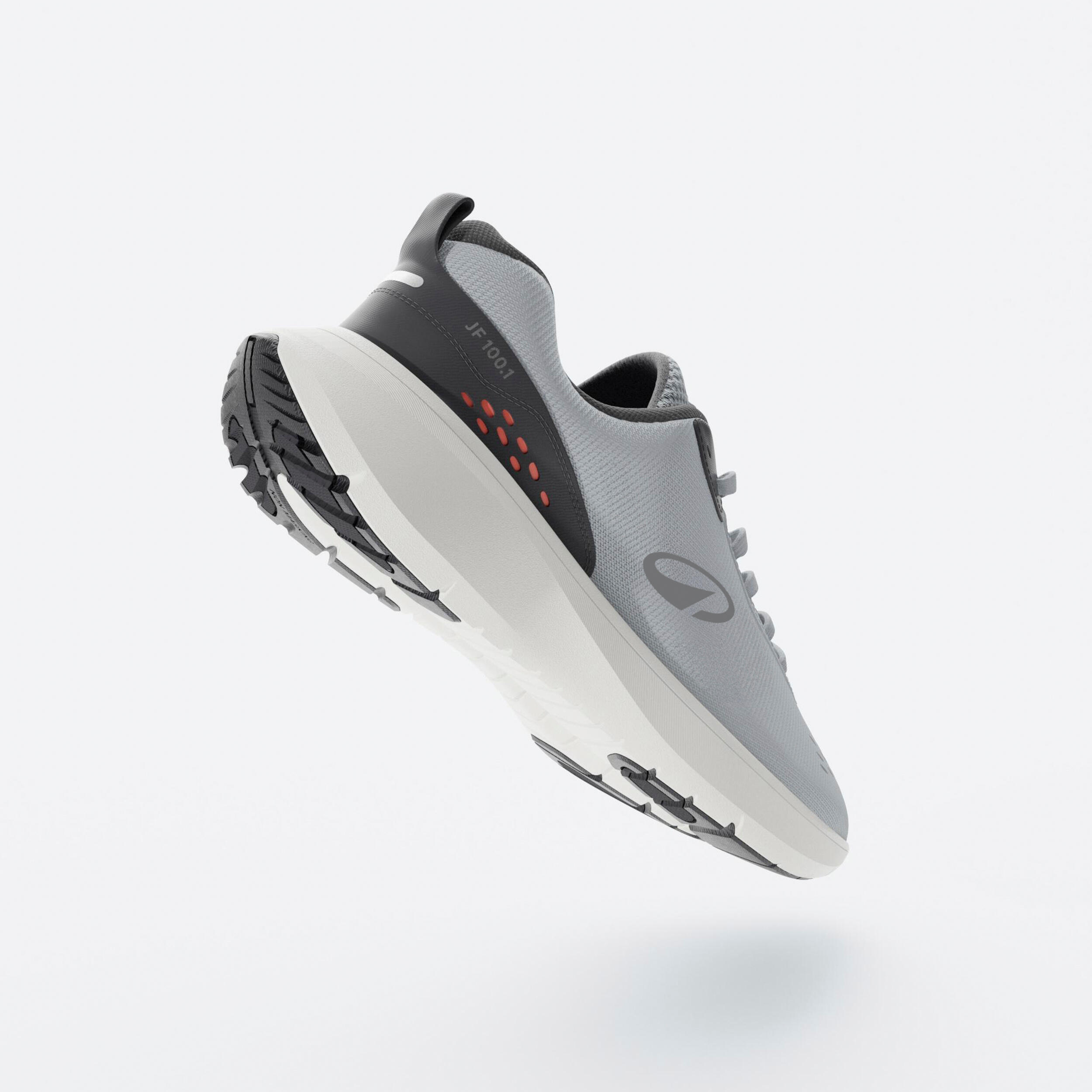 Seconde vie - Chaussures de running homme jogflow 100.1 gris orange 3/6