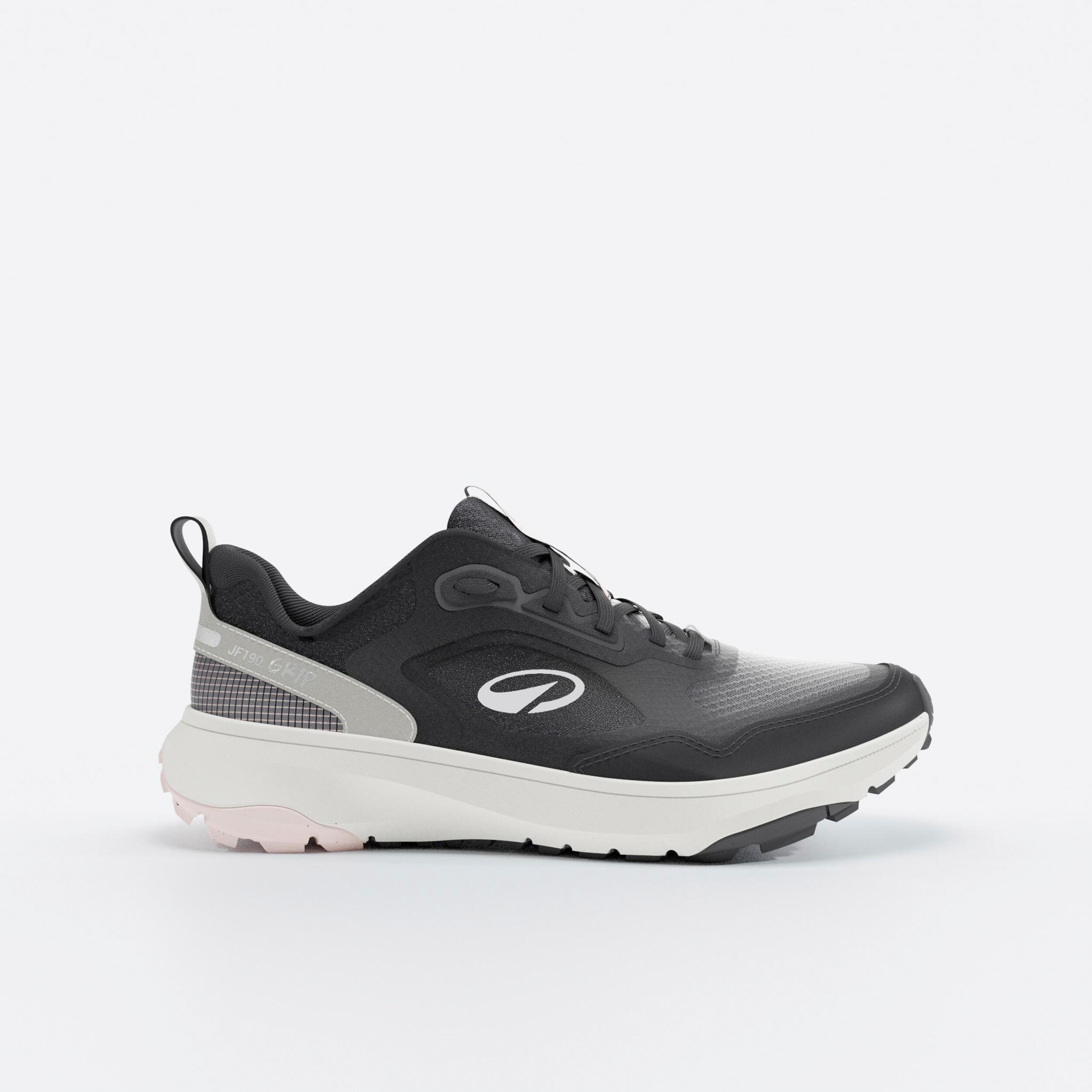 Kiprun JF190 Grip Women's Running and Trail Shoes-Black/Pink