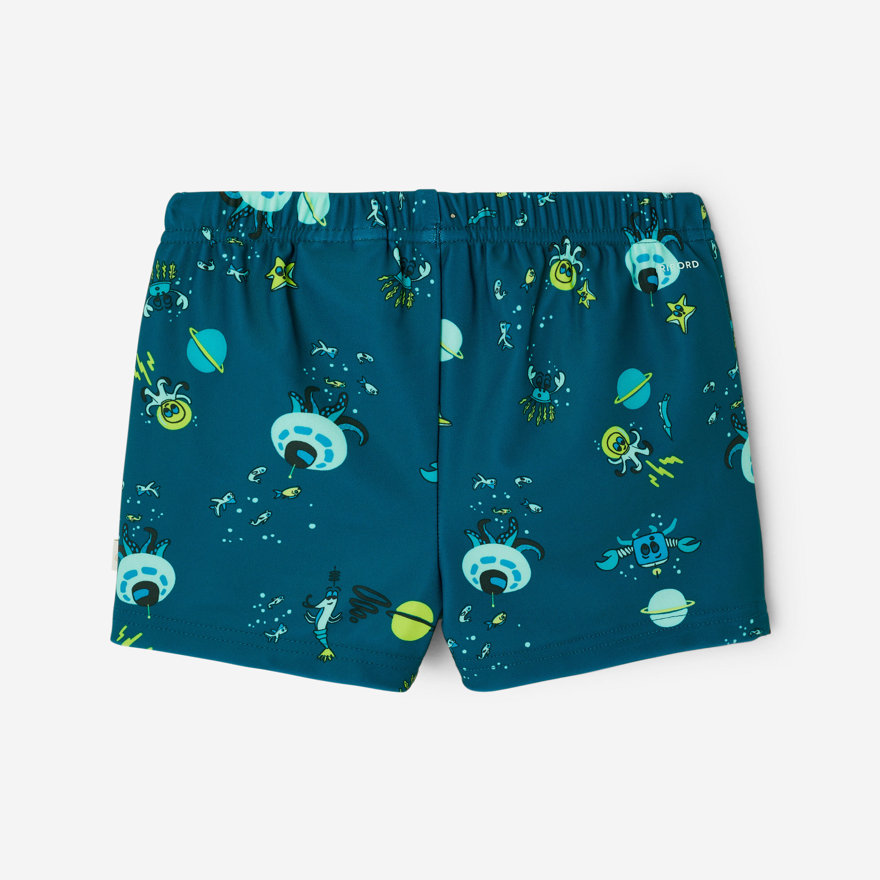 Boxer-couche de bain lavable bleu imprimé 6/9