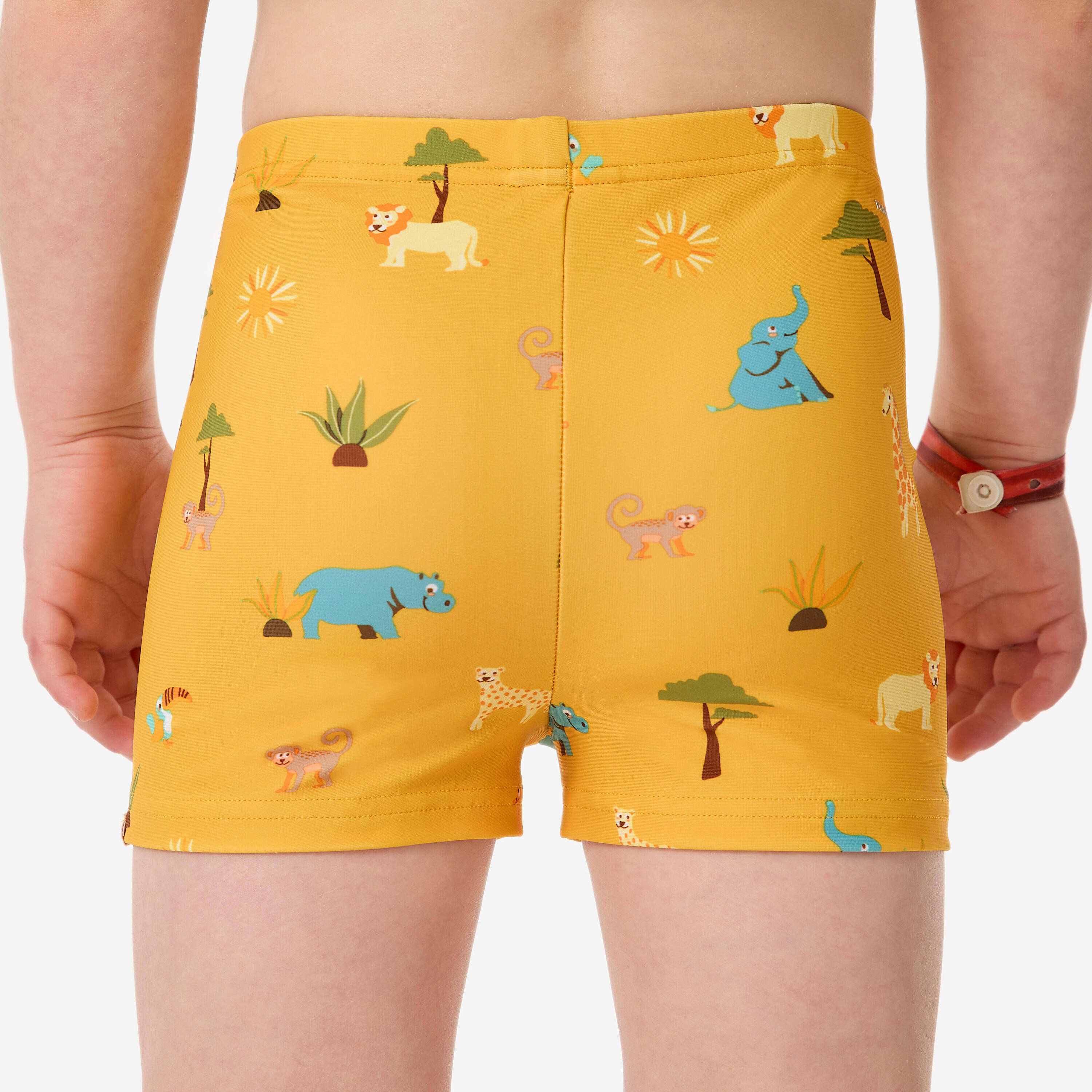 Baby/Kids’ Swimming Boxers Yellow SAVANNAH Print -  3