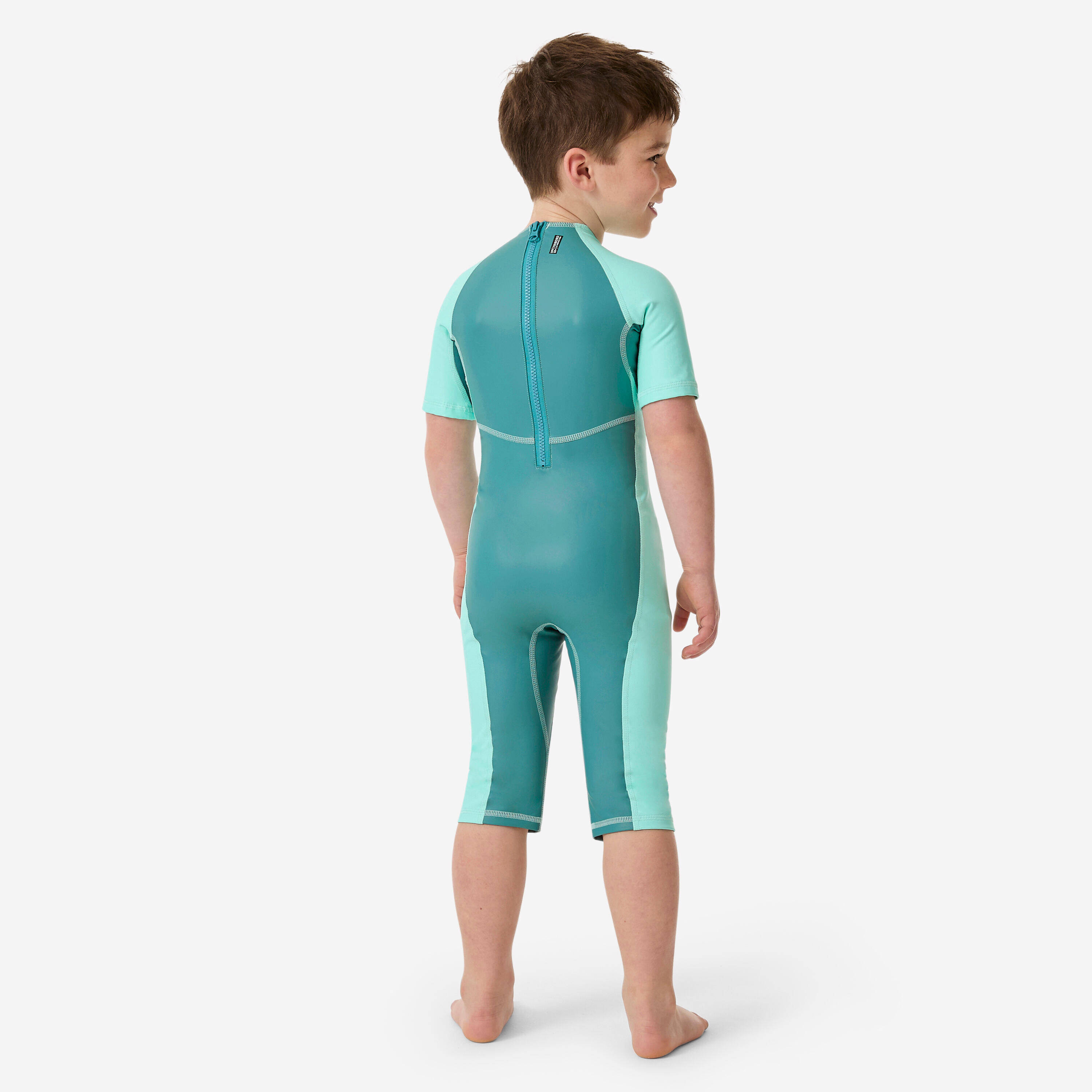 Baby UV-Protection Wetsuit Flexible & Sun-Resistant Green SAVANNAH Print -  3