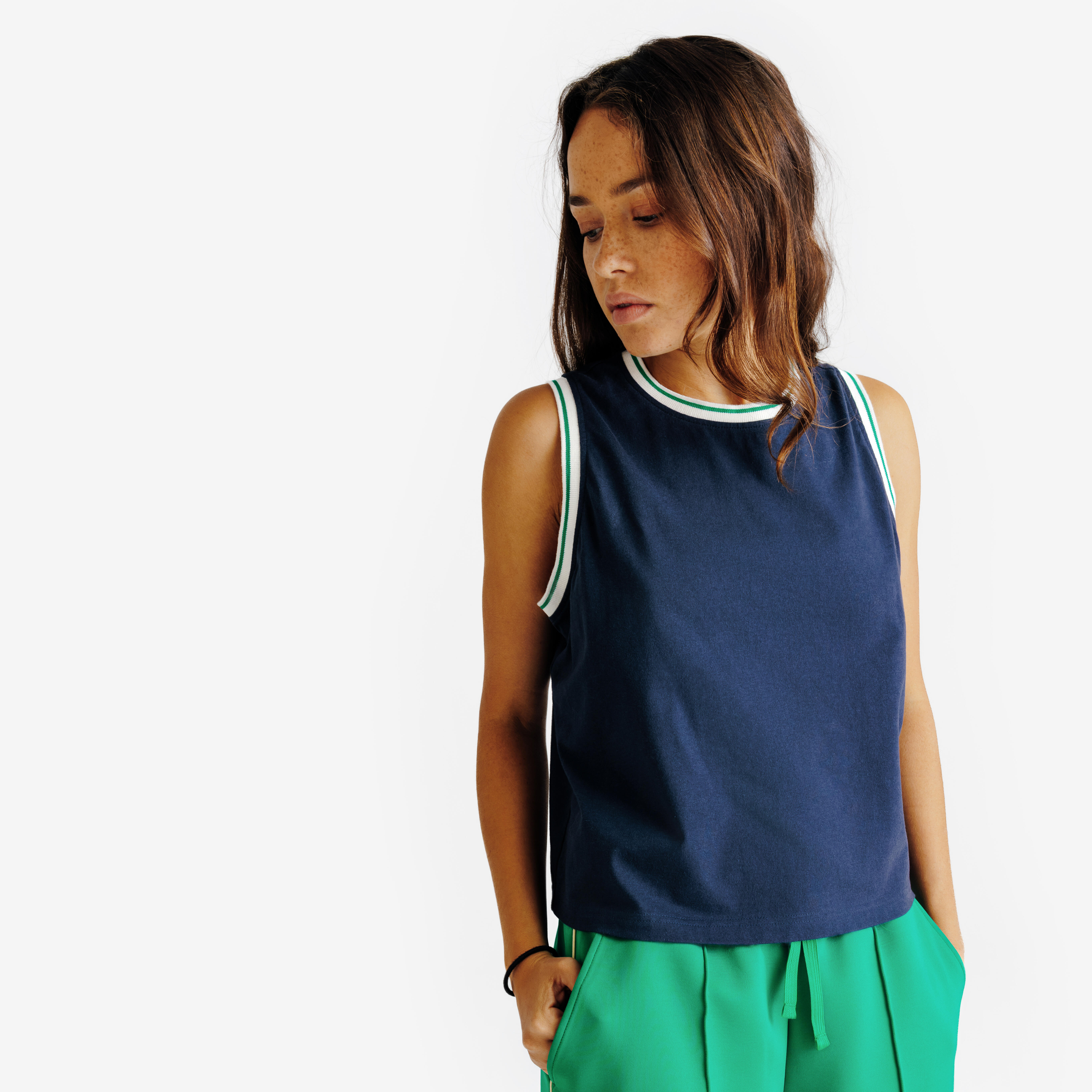 Women's tank top, Heritage, navy blue