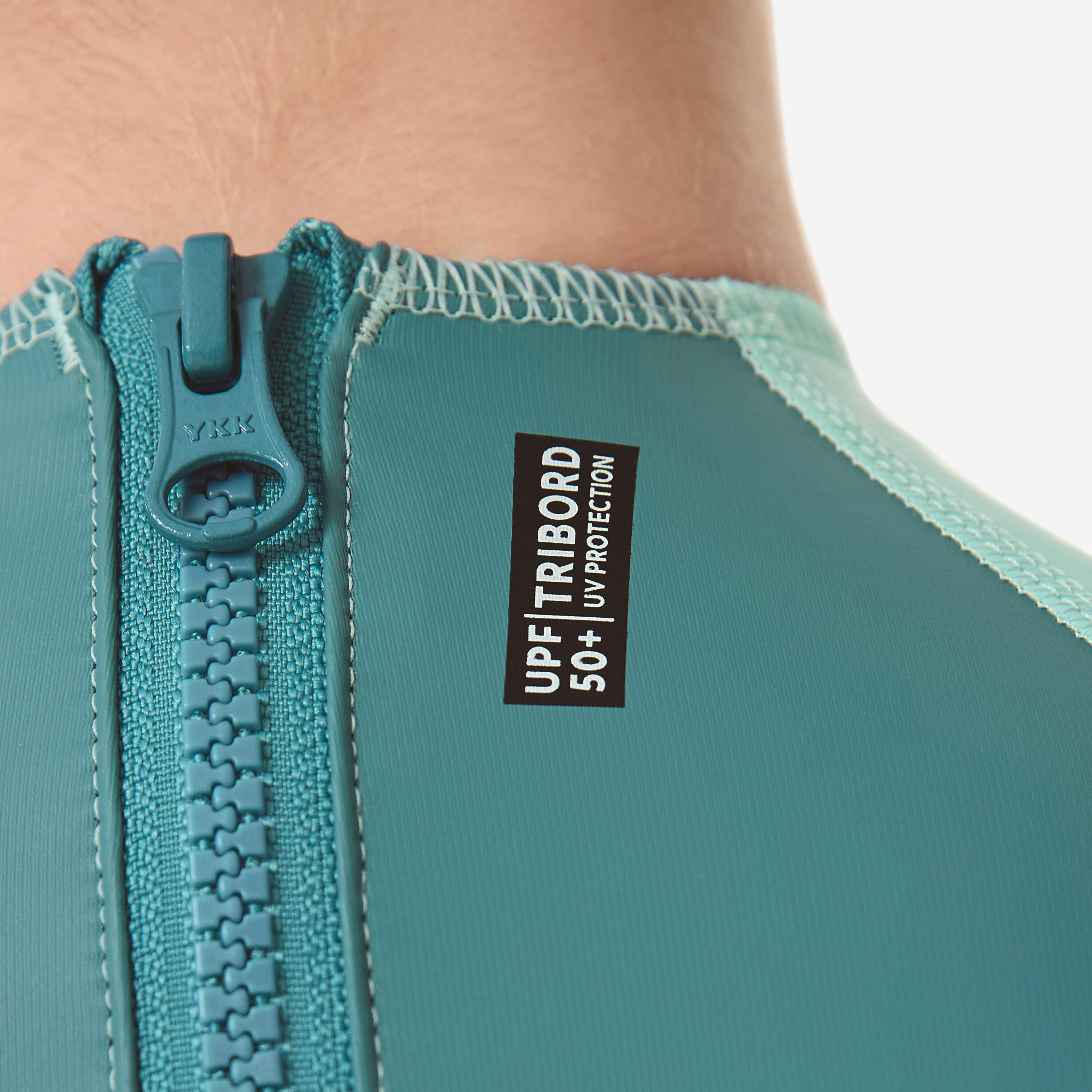 Baby UV-Protection Wetsuit green with savannah print 7/11