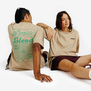 Camiseta con estampado unisex, Elementals, beis