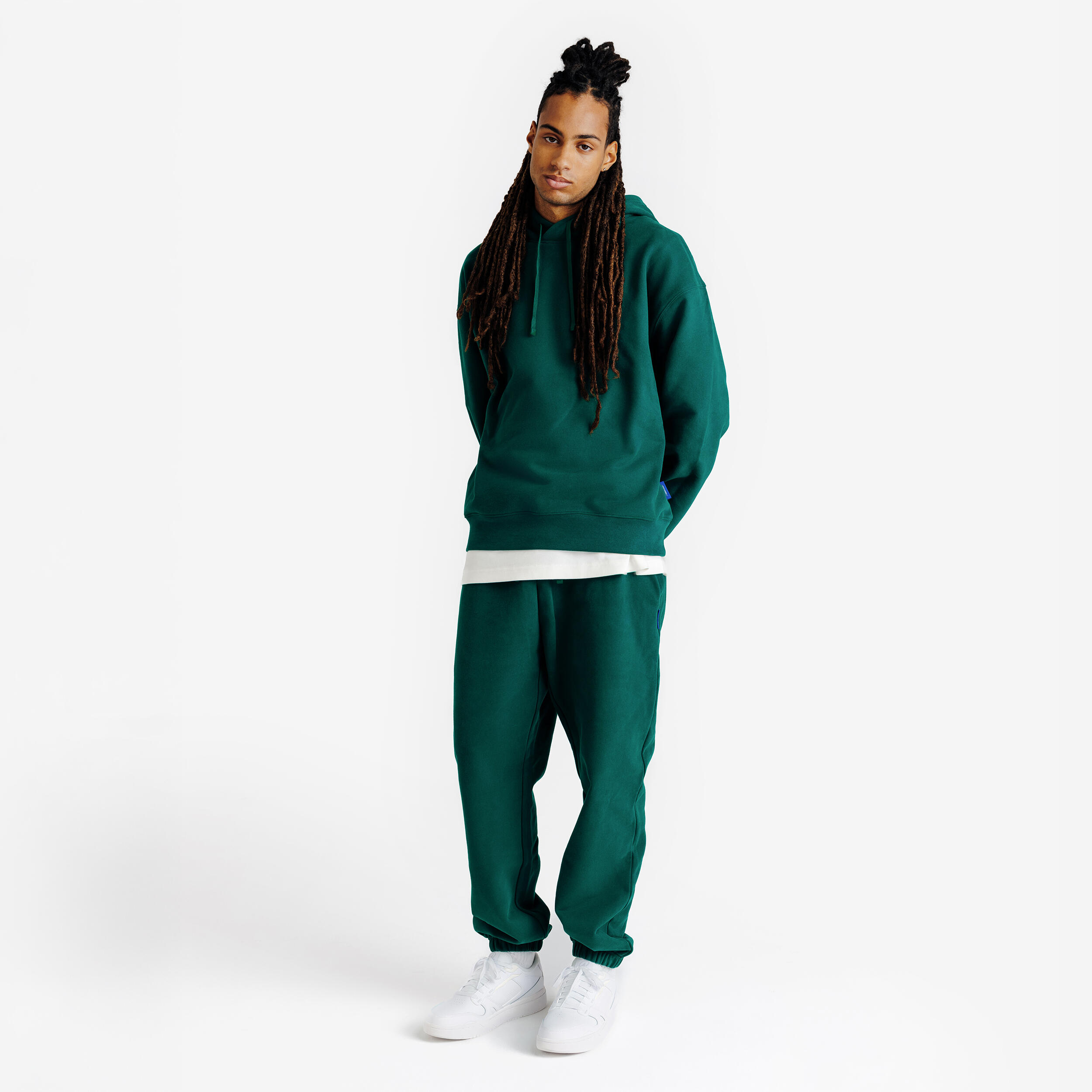 Pantalon jogging oversize homme, Elementals, vert 2/5