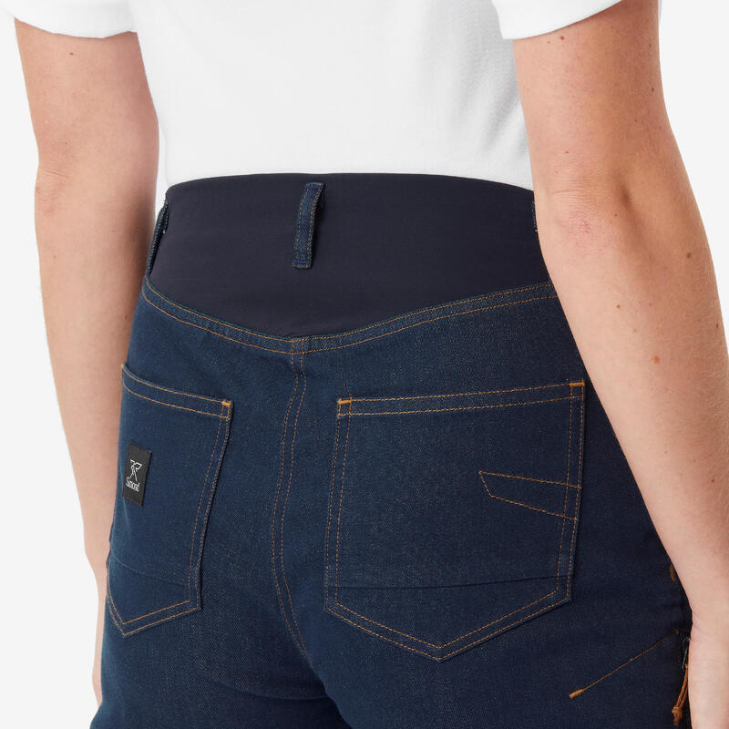 Pantalon JEAN stretch escaladă albastru damă
