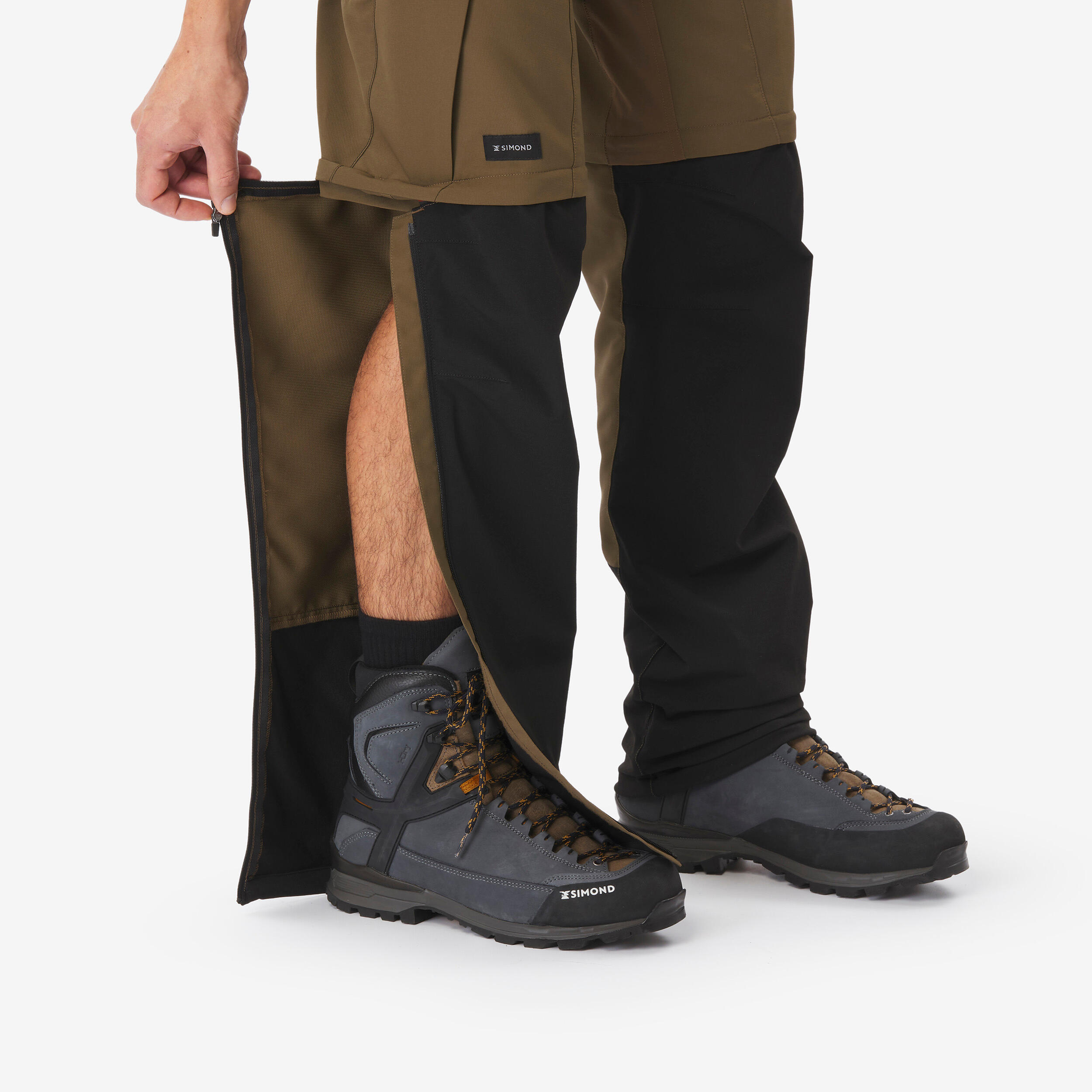 Men’s 2-in-1 Convertible and Durable Trekking Pants, MT 500 - SIMOND