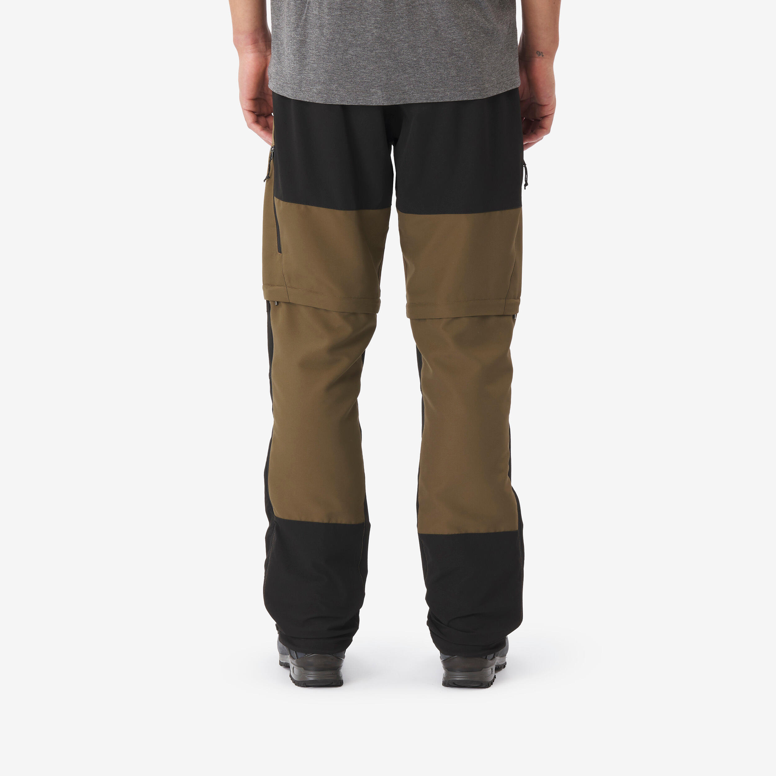 Pantalon de longue randonnée 2 en 1 convertible et résistant homme, MT 500 3/8