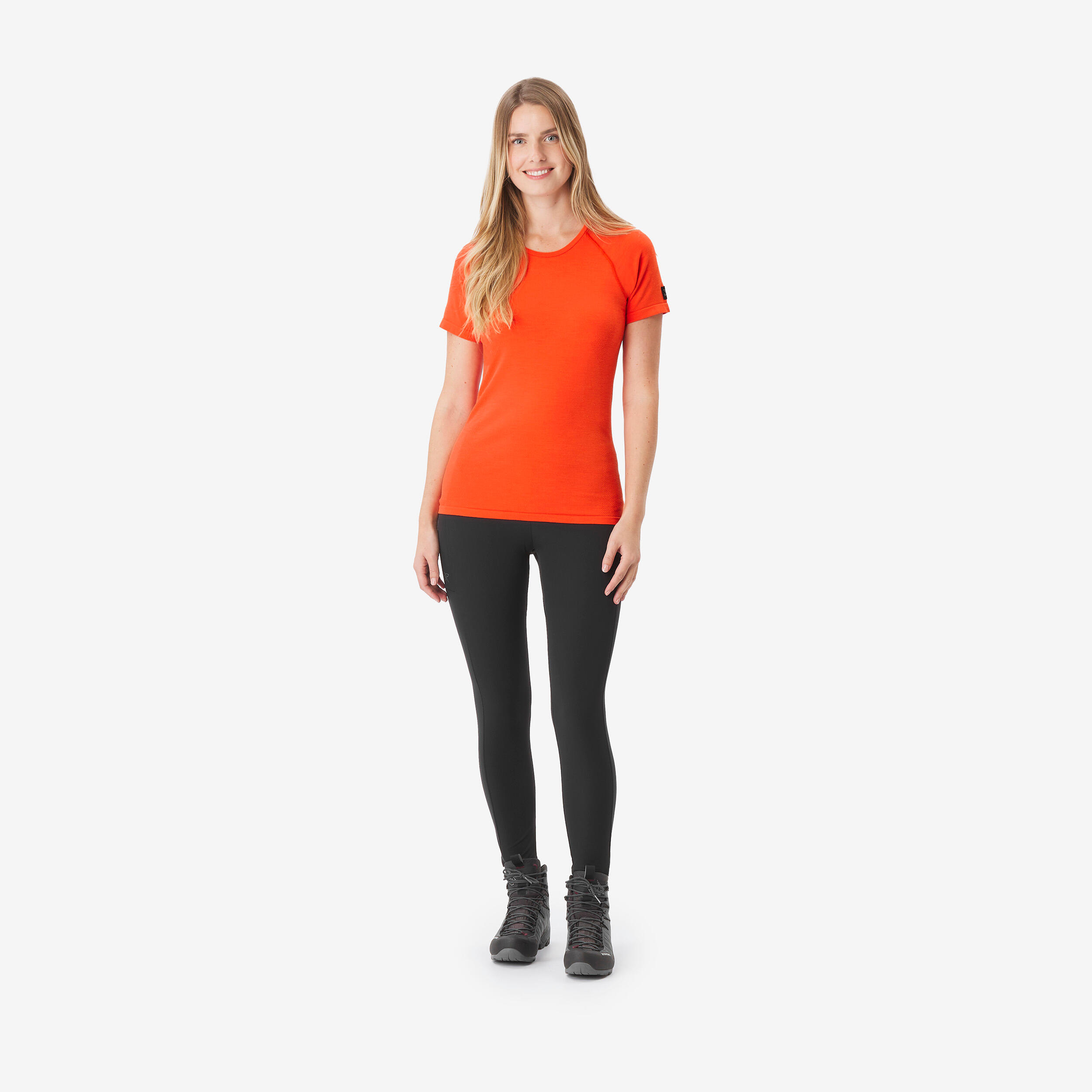 T-shirt en laine mérinos femme, Merino Seamless 2/8