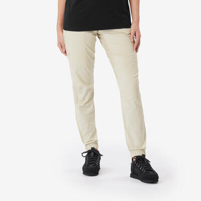 Pantaloni arrampicata donna VERTIKA marroni