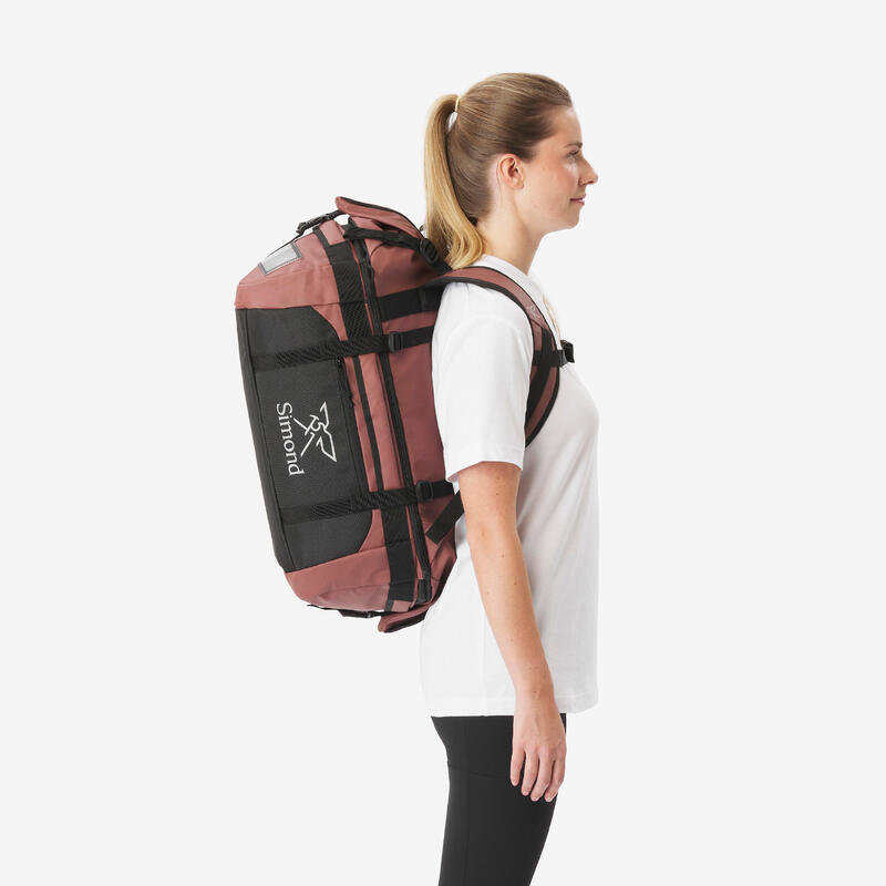 Rucsac de transport de trekking, 40L - 60L, DUFFEL 500 EXTEND maro