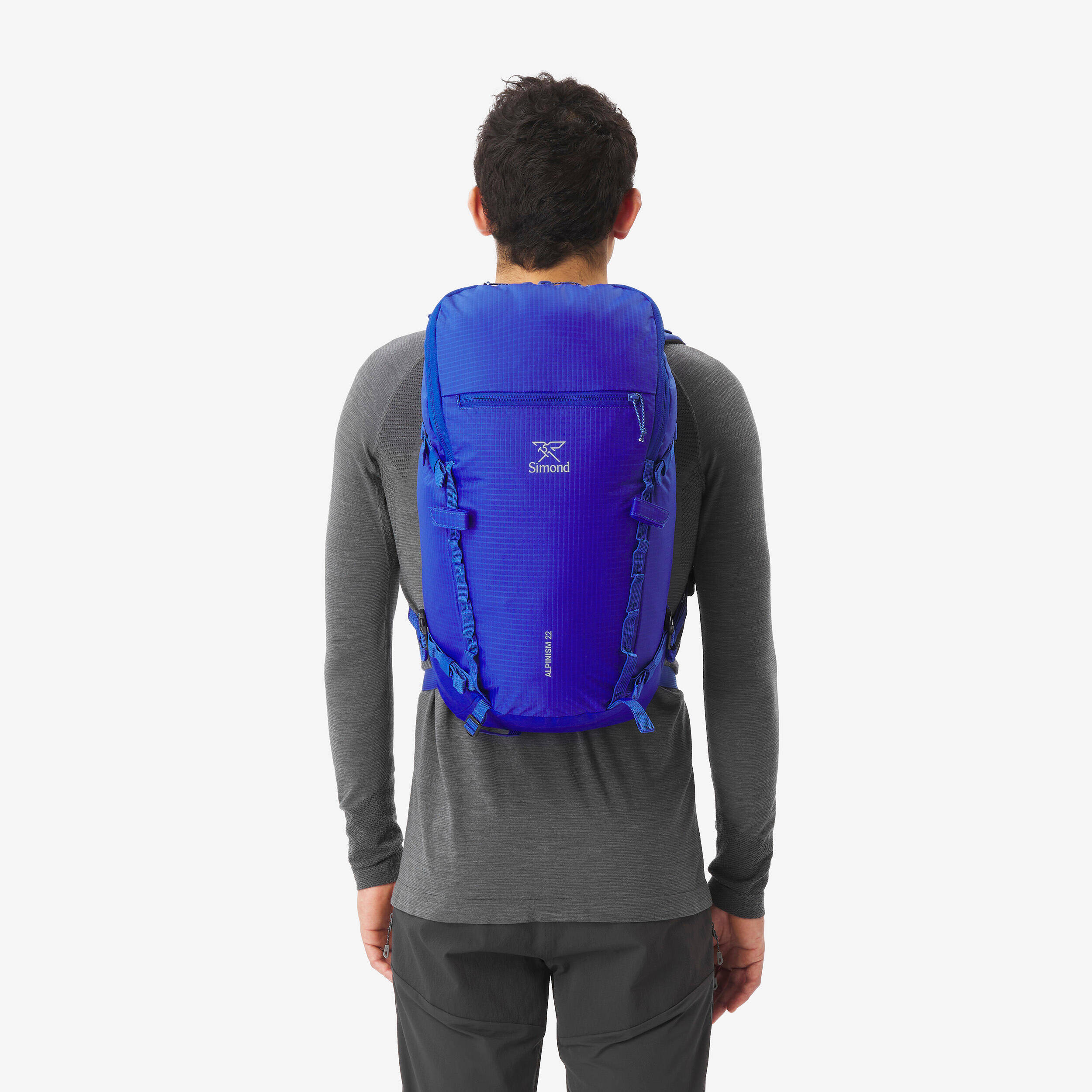 Versatile and modular mountaineering backpack, Alpinism 22 blue -  5