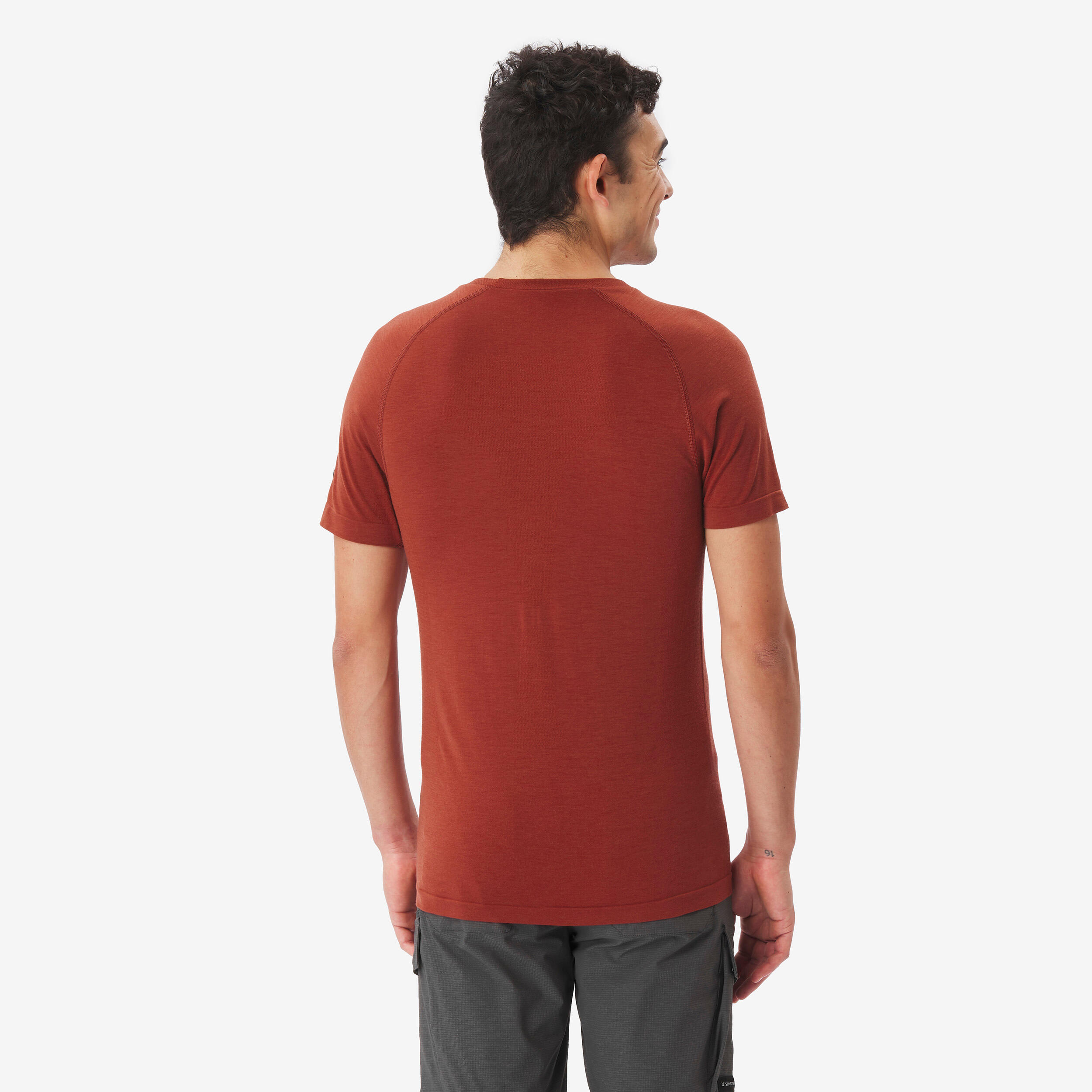 T-shirt en laine mérinos sans couture homme 3/8
