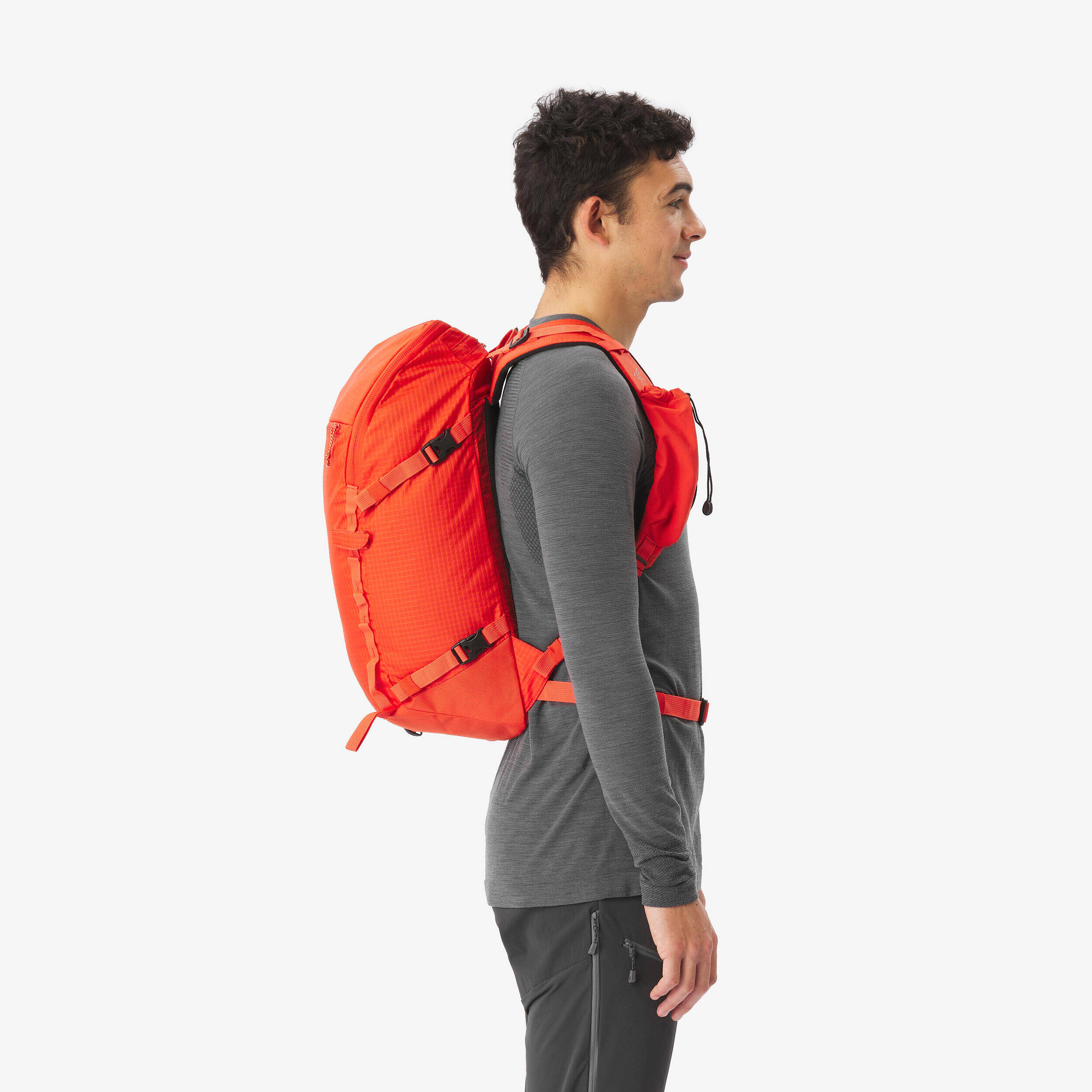 Versatile and modular mountaineering Backpack - Alpinism 22 red -  5