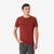 T-shirt de trek manches courtes en laine mérinos homme, Merino Seamless marron