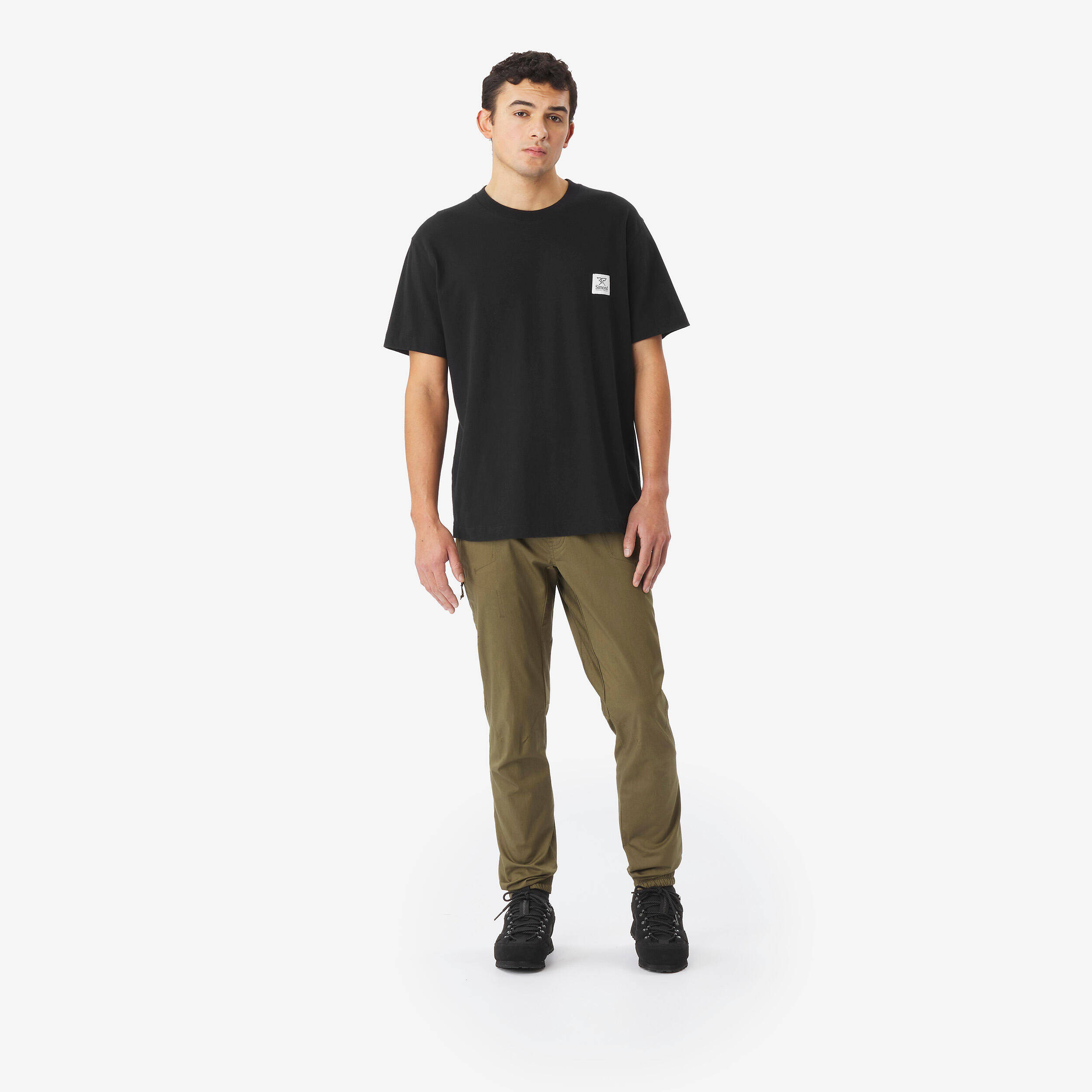 Men’s cotton climbing trousers, Vertika khaki -  2