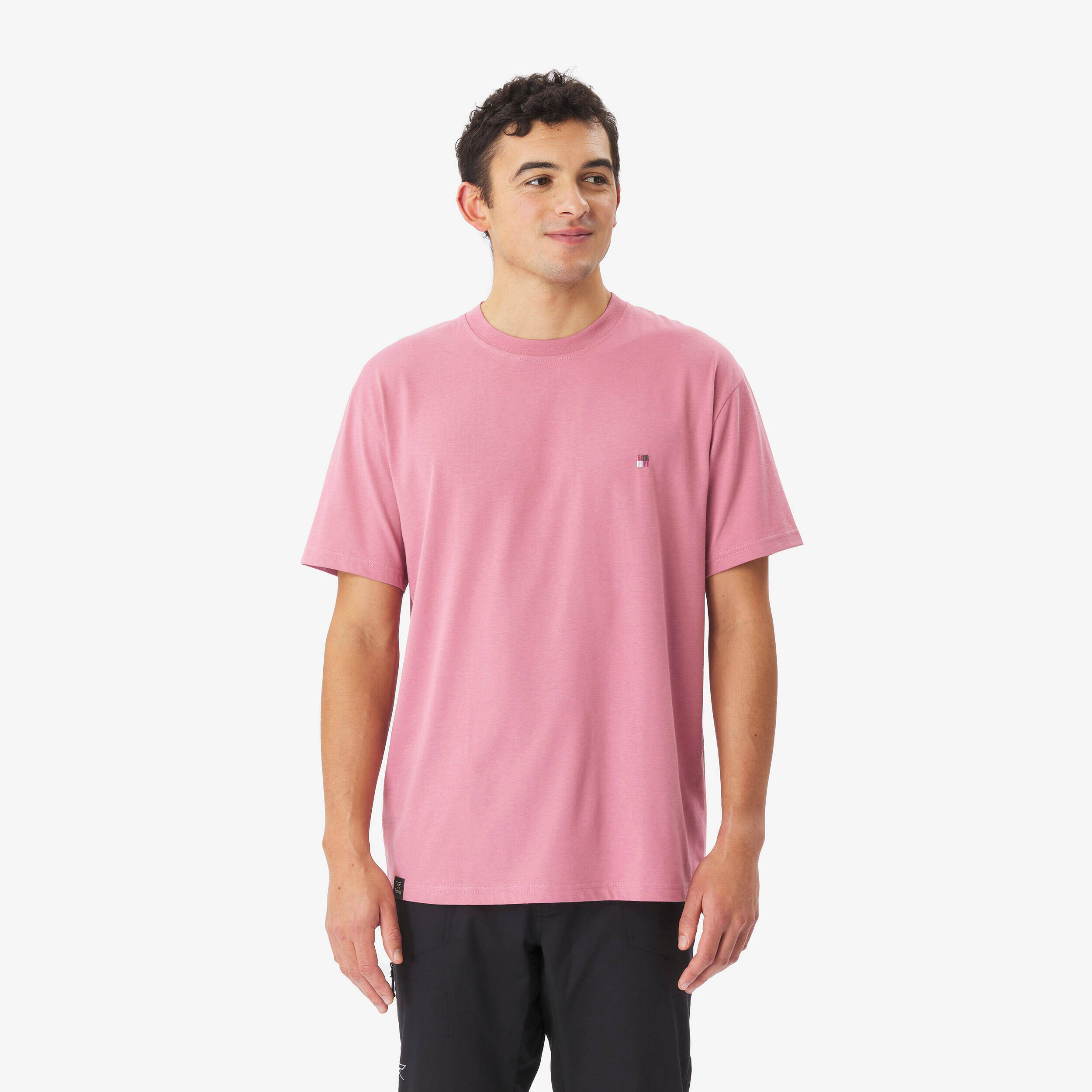 Men’s climbing durable T-shirt, Vertika green