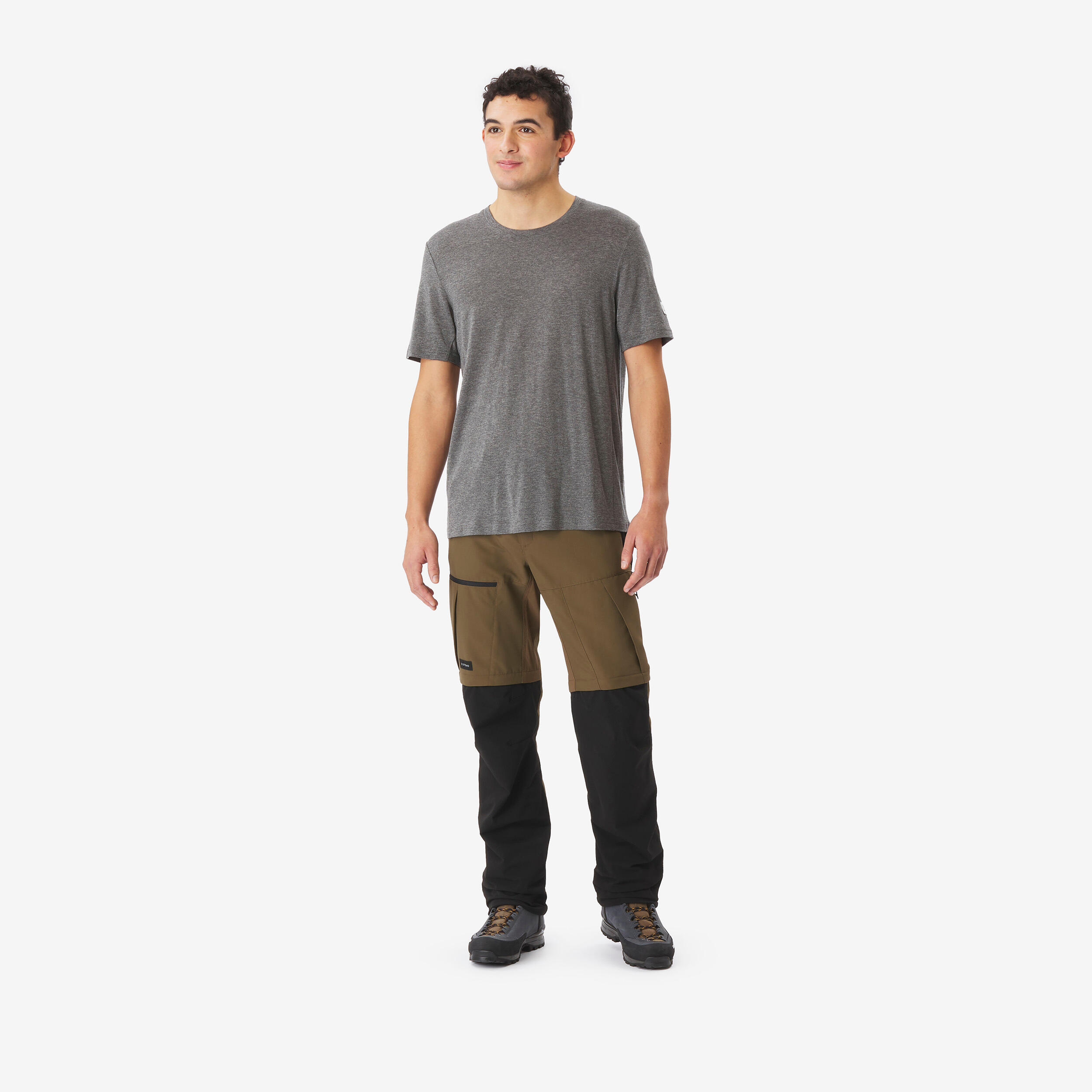 Men’s 2-in-1 Convertible and Durable Trekking Pants, MT 500 - SIMOND