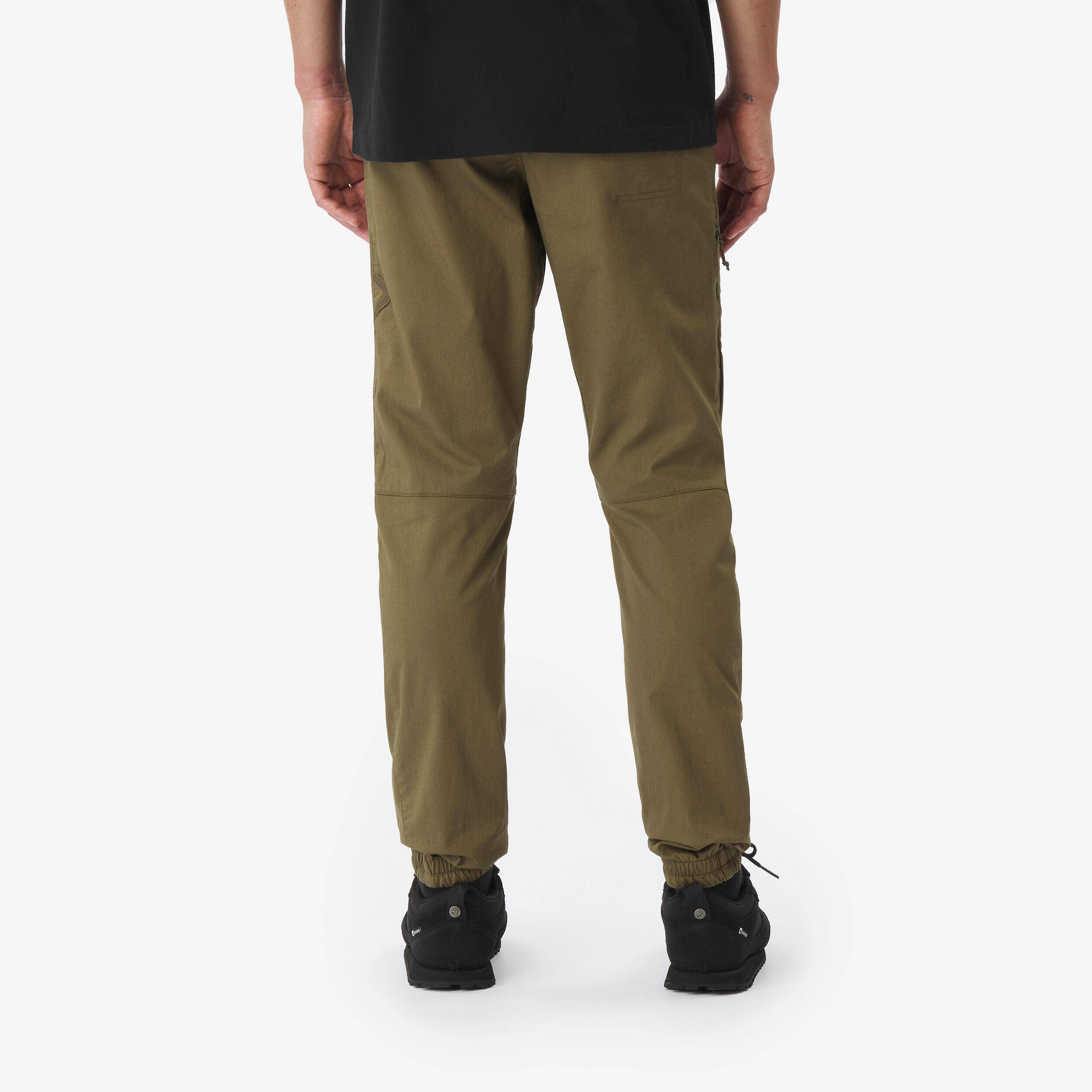 Men’s cotton climbing trousers, Vertika khaki -  3