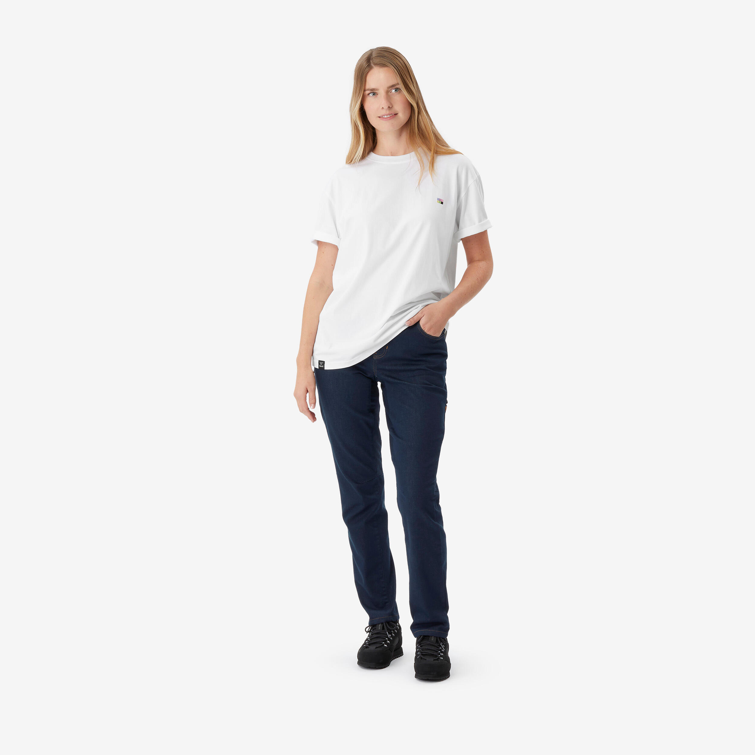 Kletterjeans Stretch Damen, Vertika blau 2/8