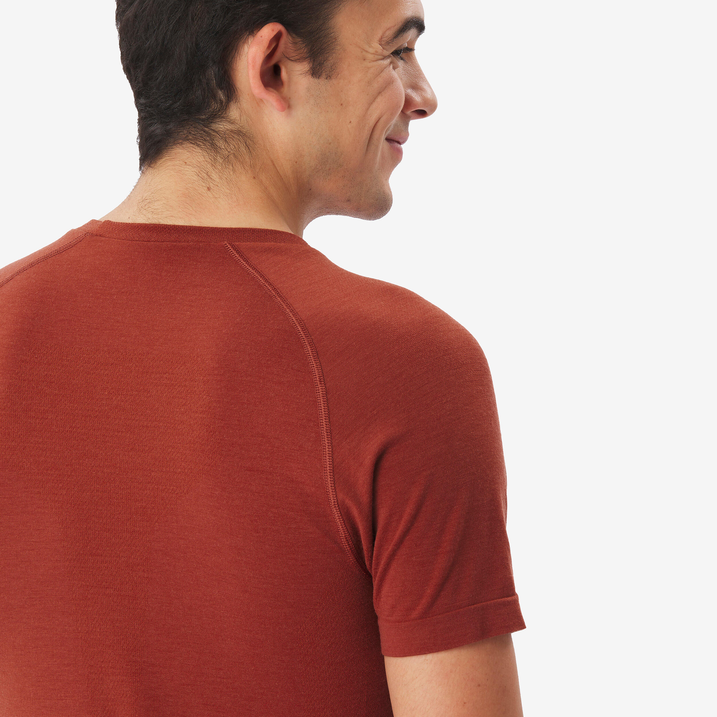 T-shirt en laine mérinos sans couture homme 4/8