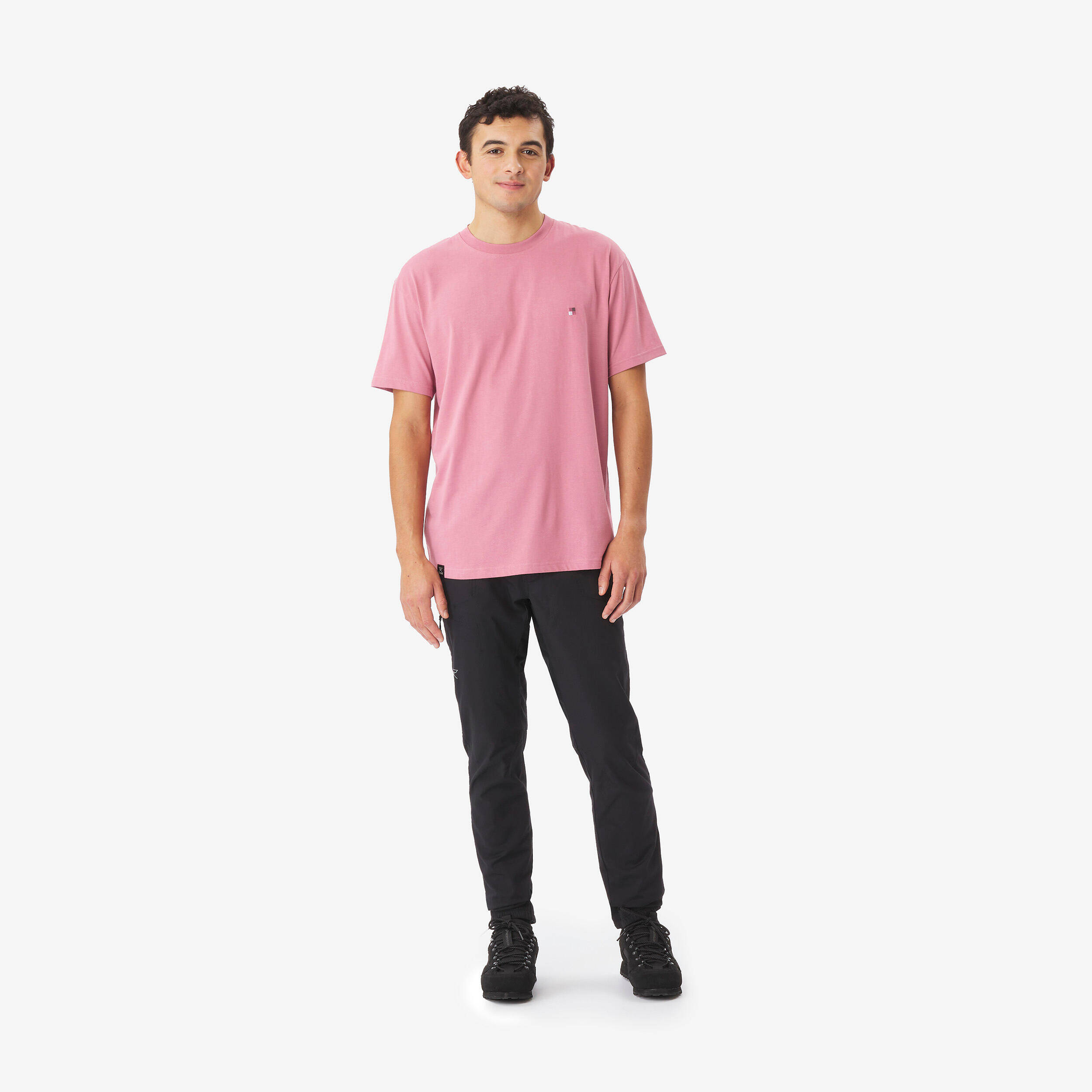 Men’s climbing durable T-shirt, Vertika green -  2