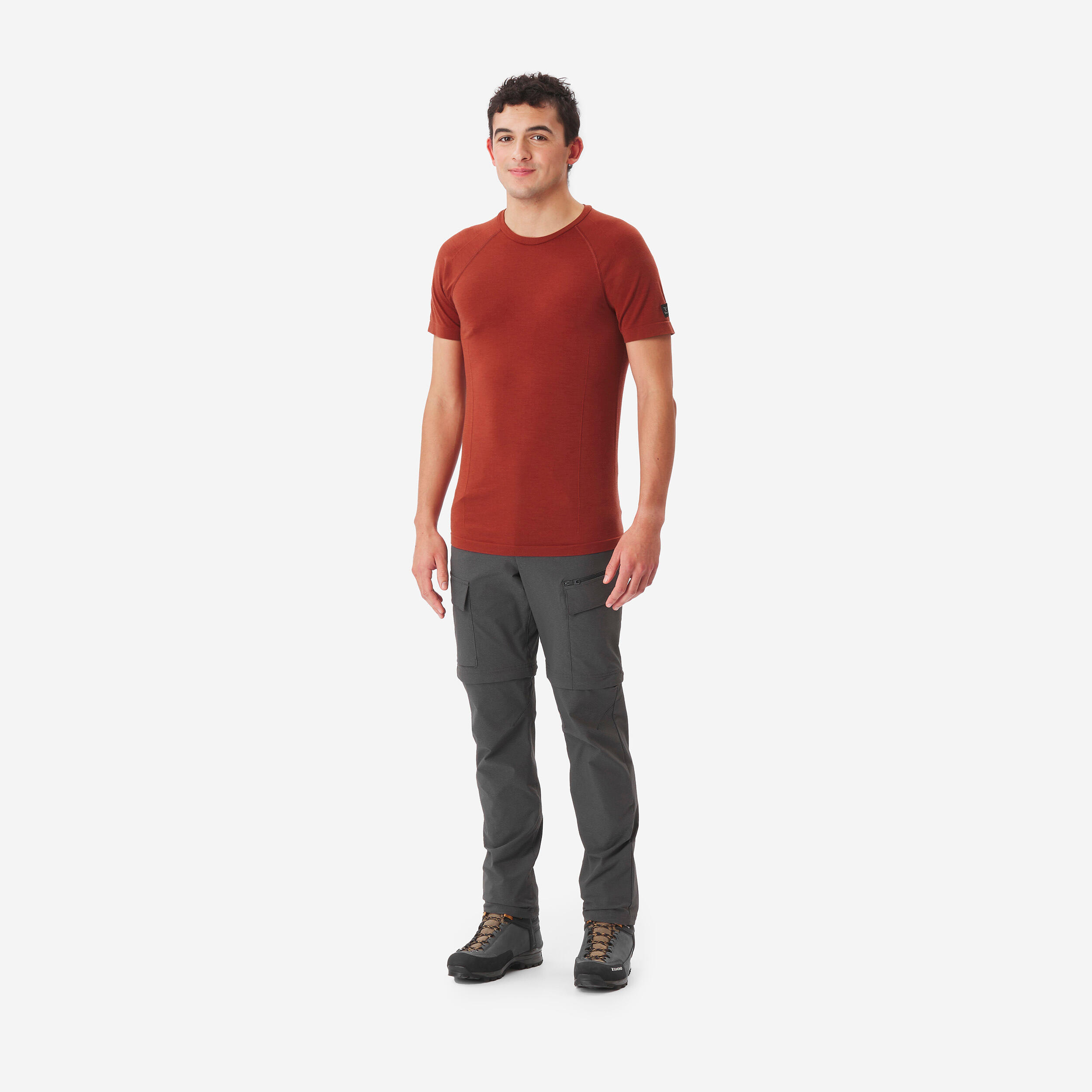 T-shirt en laine mérinos sans couture homme 2/8