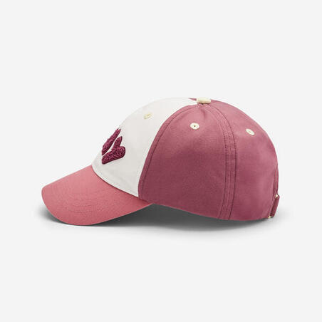 Кепка дитяча спортивна універсальна біла/рожева