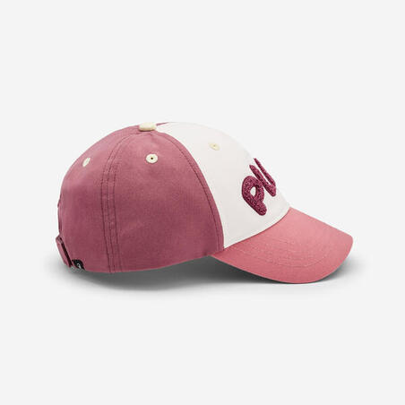 Кепка дитяча спортивна універсальна біла/рожева