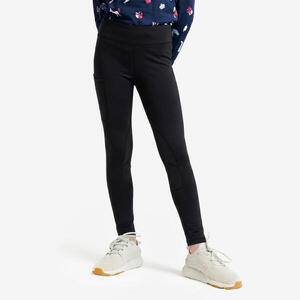 Leggings Equitación 100 Niños Negro